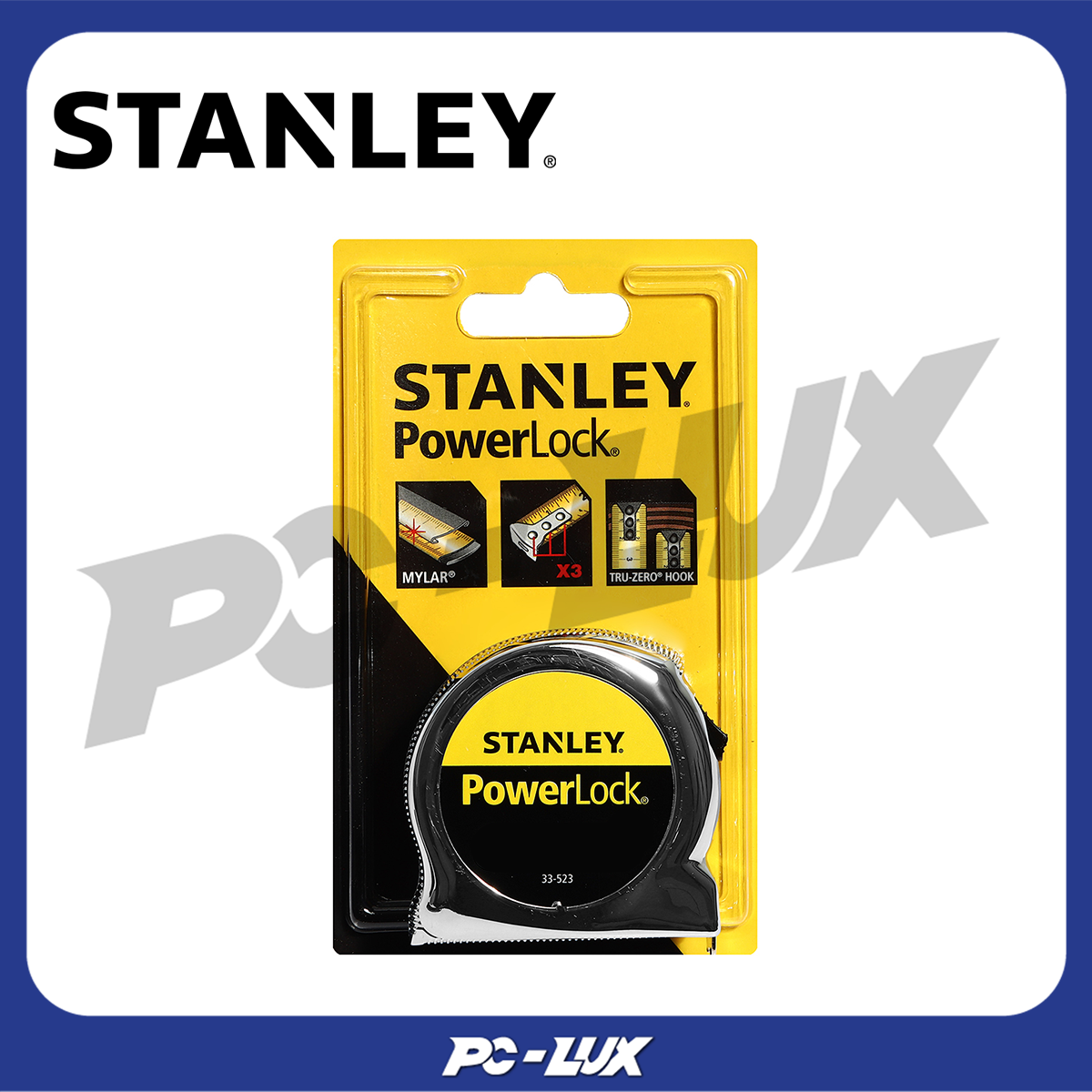 STANLEY ตลับเมตร MICRO POWERLOCK ขนาด 3-8 เมตร