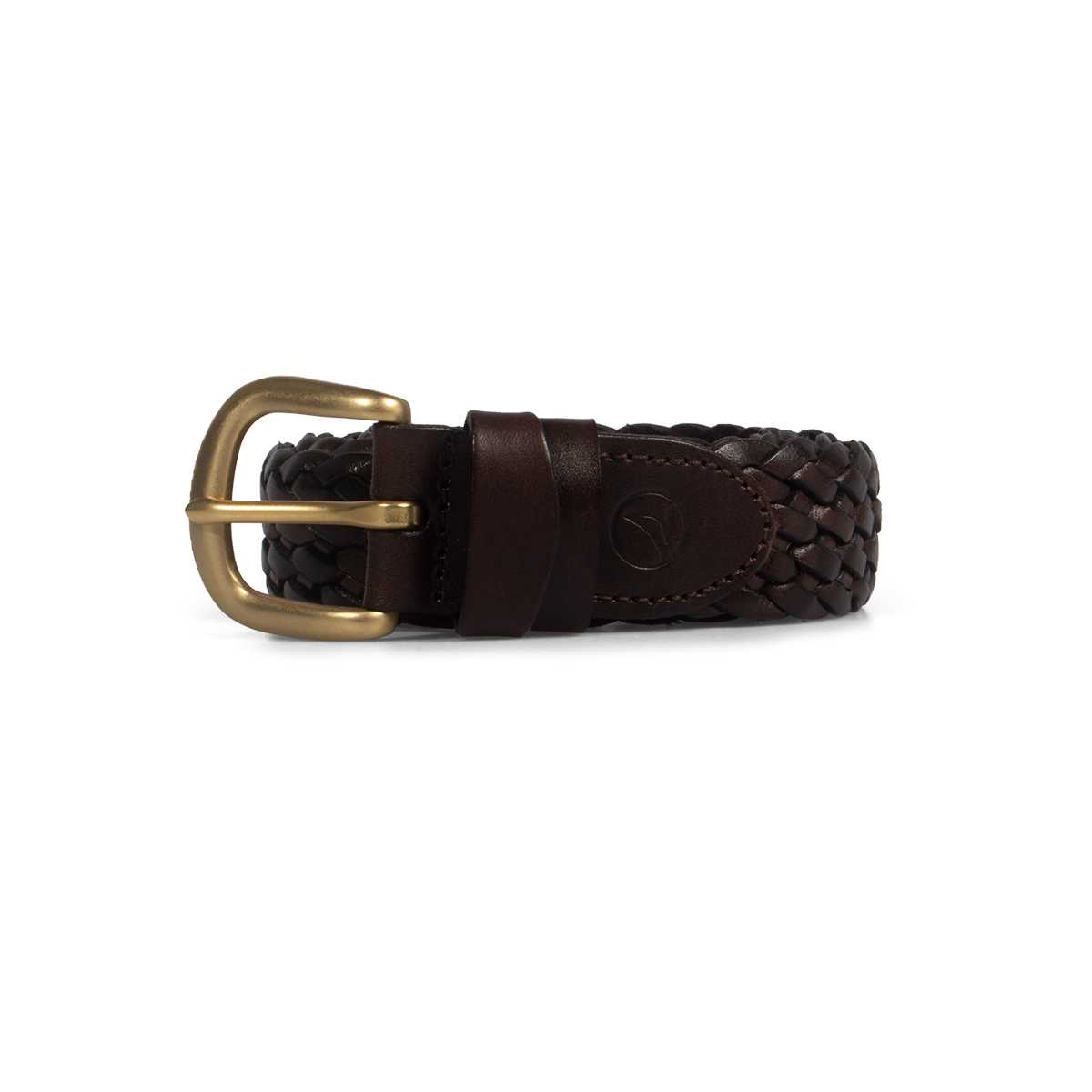 SPERRY STF24AC01B01001 Woven Leather Belt เข็มขัดหนัง ผู้ชาย สีน้ำตาล ( BLT )