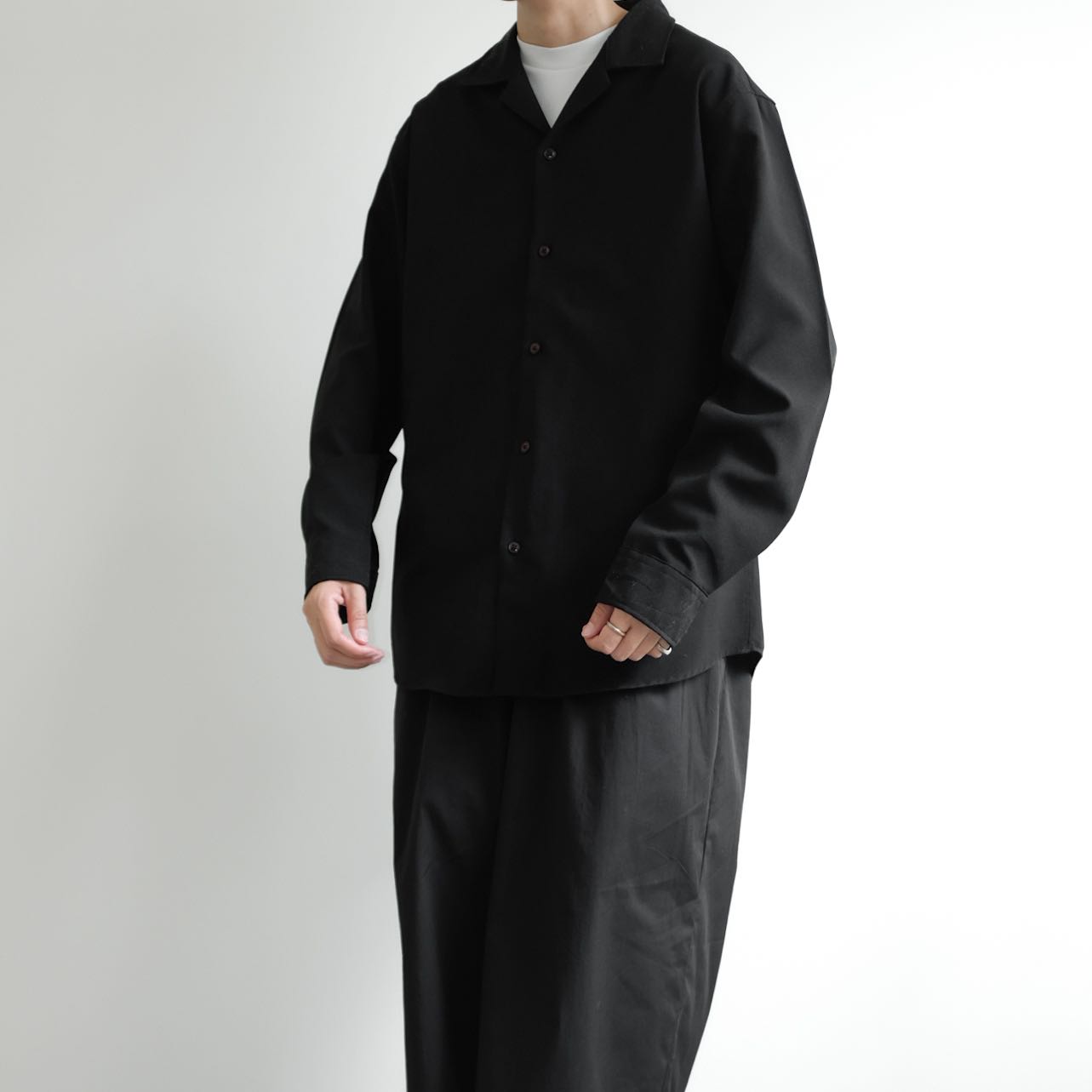 CUBE  Made in Korea  Open Collar Oversized  Shirts 