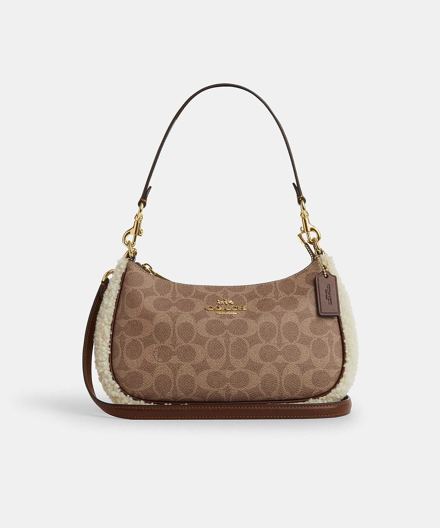 COACH TERI SHOULDER BAG IN SIGNATURE CANVAS CY659 IMXI5