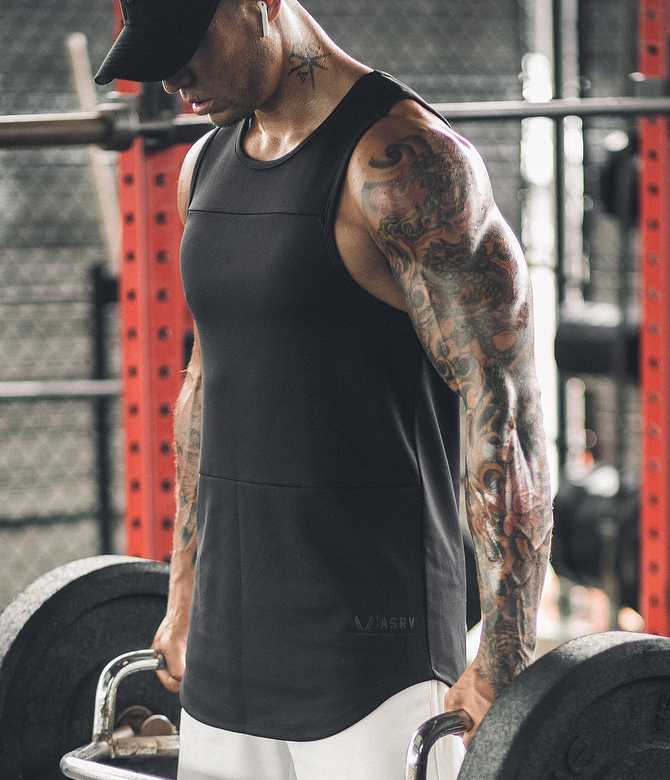 เสื้อกล้าม ASRV #6 ผ้าคอตตอนผสมโพลีฯ ใส่ออกกำลังกาย ไม่อมเหงื่อ ผ้านิ่มใส่สบาย ระบายอากาศได้ดี