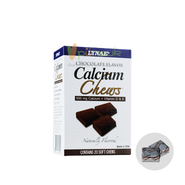 Lynae Calcium Chews (20 Soft Chews) แคลเซียม ชนิดเคี้ยว รสช็อกโกแลต