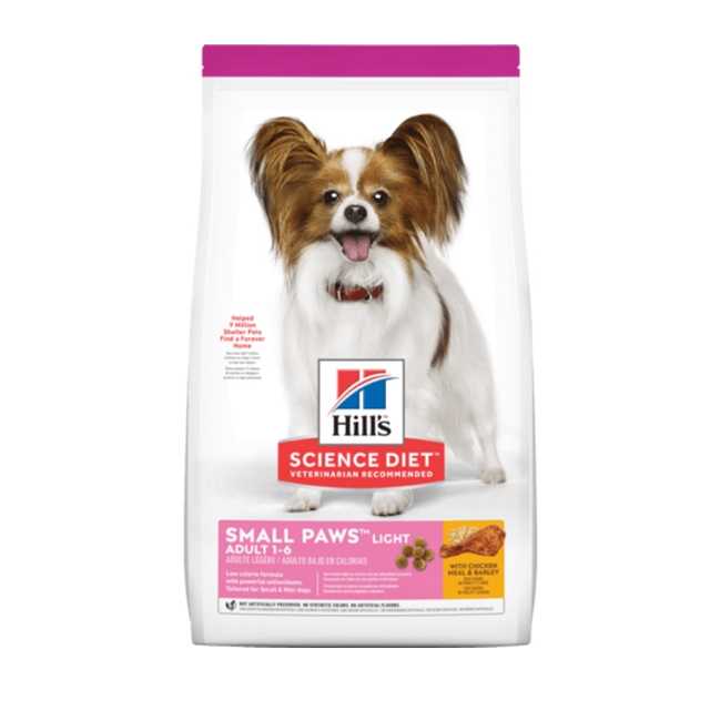 Hill's adult 1 - 6 small paws light 1.5 กก. อาหารสุนัขโตพันธุ์เล็ก คุมน้ำหนัก ลดน้ำหนัก