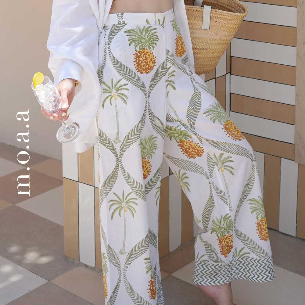 PINA COLADA TROUSERS IN OLIVE