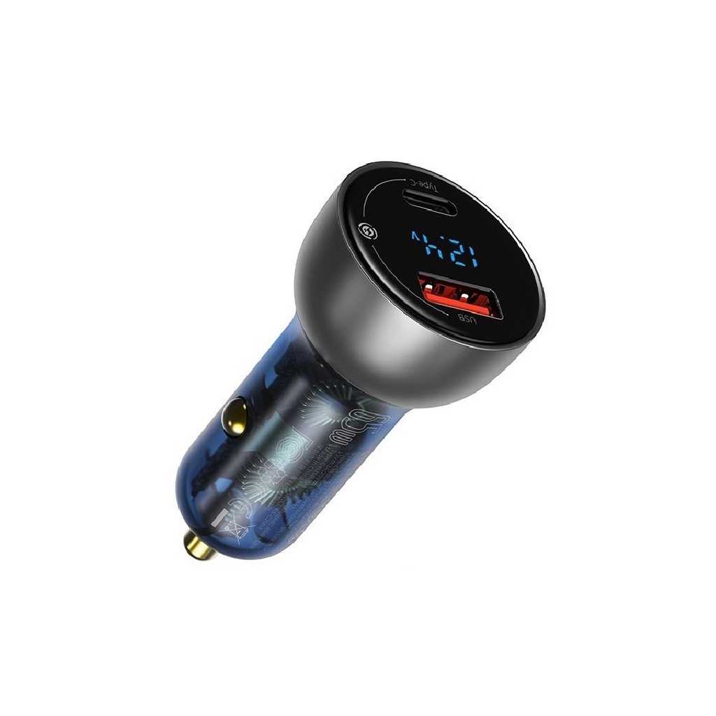 S-GEAR CAR CHARGER ใช้งานได้ 2 port Type-A และ Type-C (หัวชาร์จโทรศัพท์ในรถ)