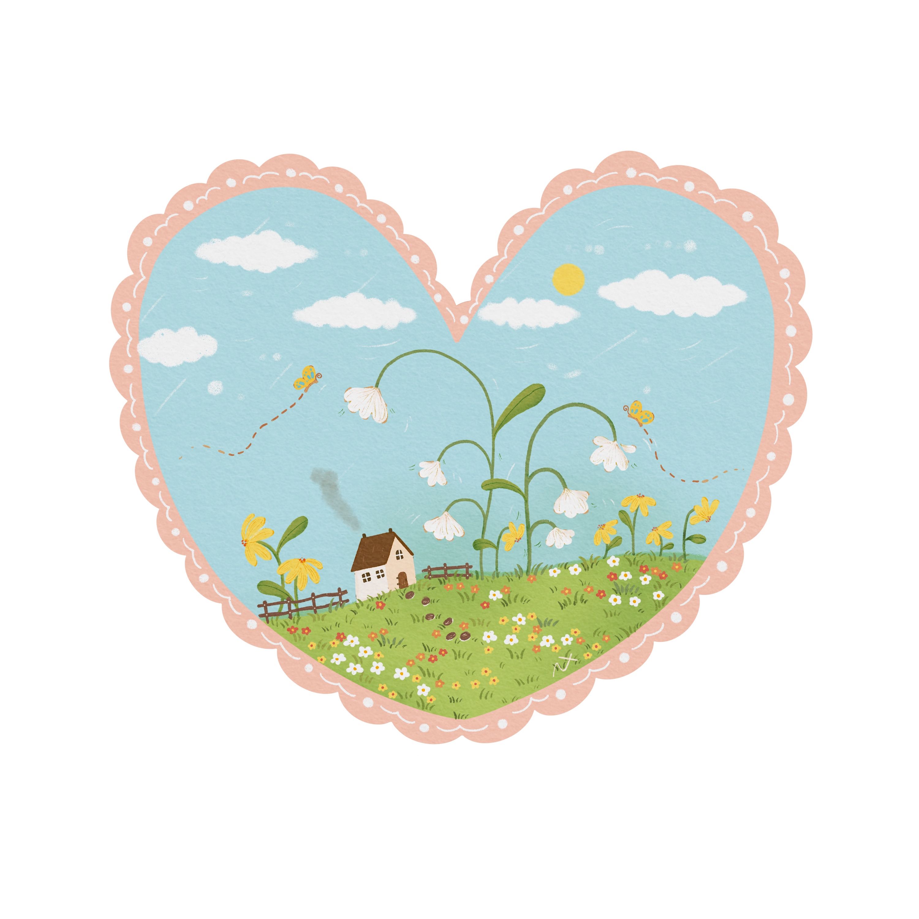 Sticker A Little Home in My Heart💌 