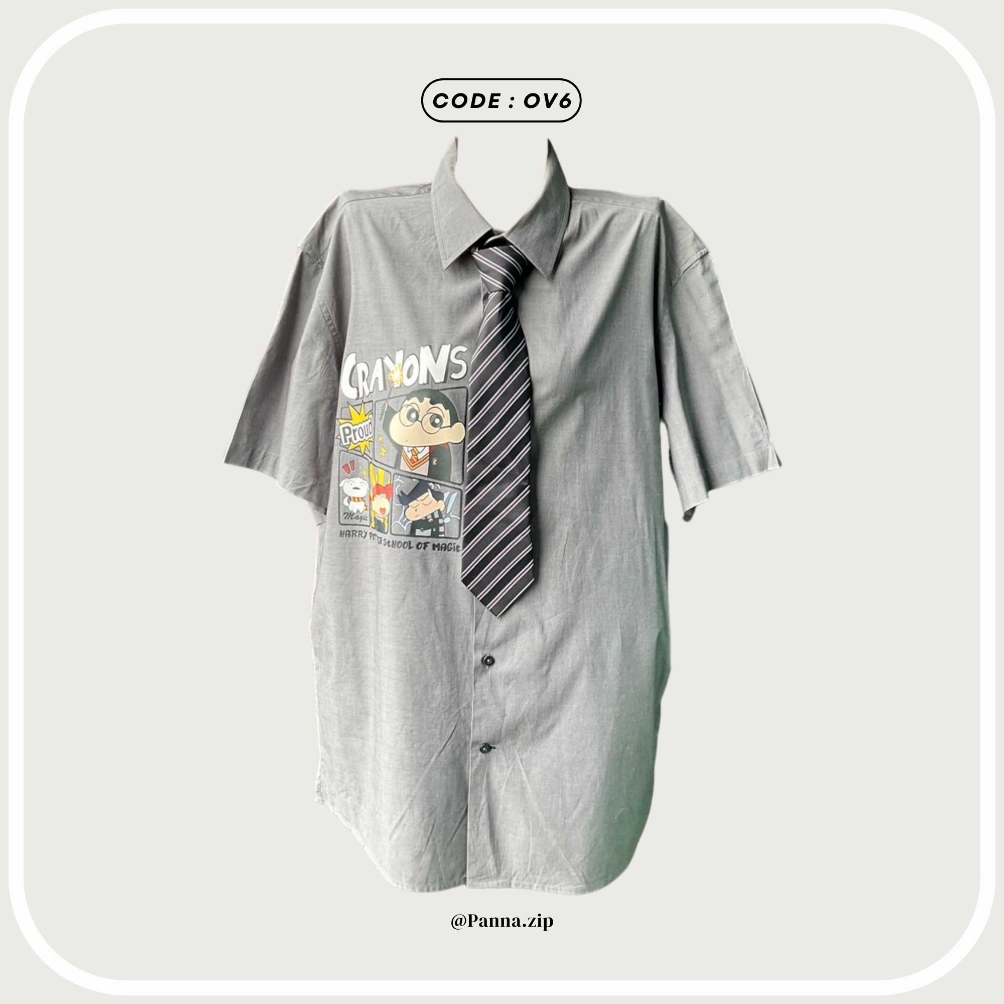 OV6 : Shirt oversize + Necktie