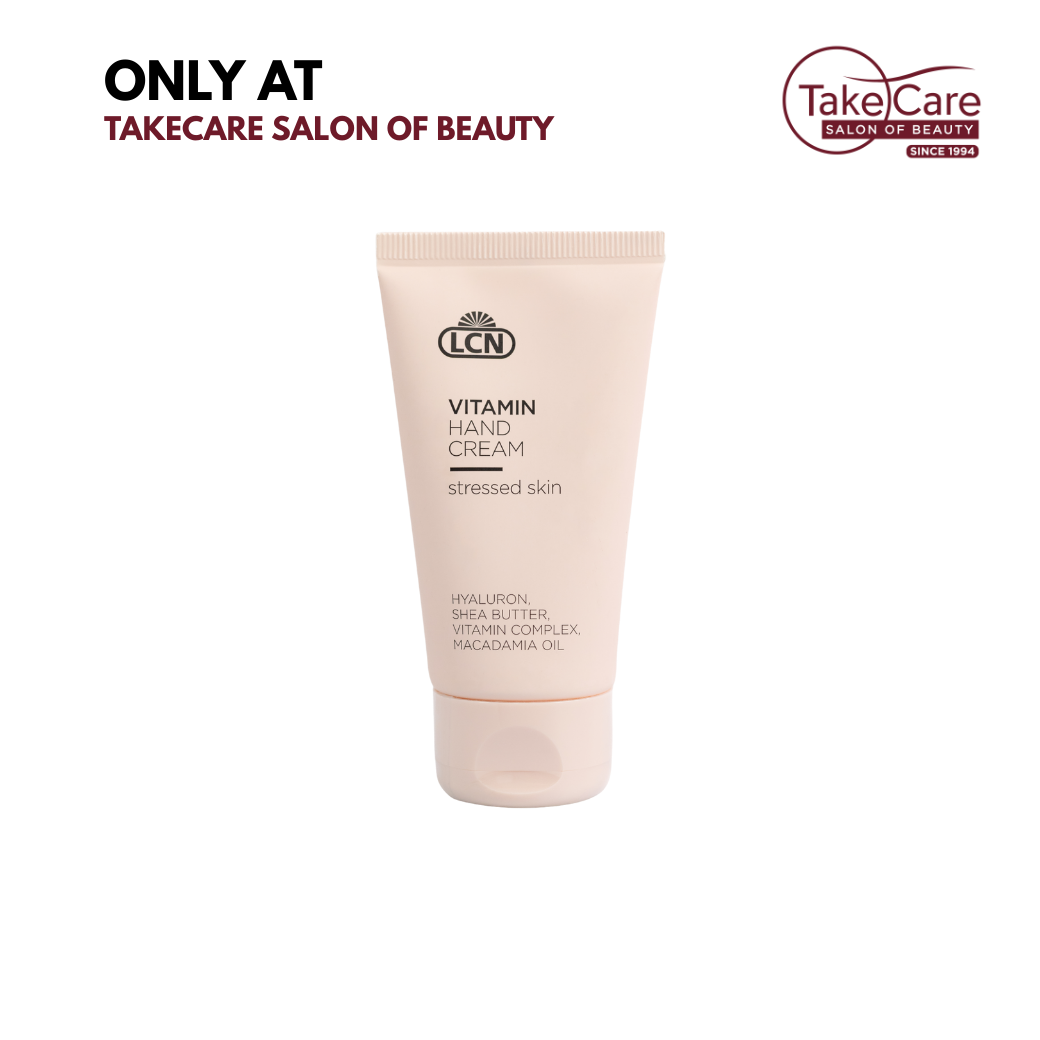 ครีมบำรุงมือสูตร Vegan Friendly ลดเลือนริ้วรอย LCN  Vitamin Hand Cream 50ml.