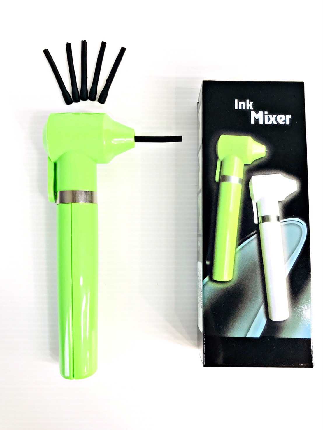 ที่คนสี Ink Mixer สำหรับสีสักแบบใช้ถ่าน สีดำหมด มีสีเขียว สีม่วง