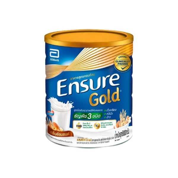 Ensure Gold เอนชัวร์ โกลด์ อาหารเสริมสูตรครบถ้วน กลิ่นอัลมอนด์ ขนาด 800 กรัม