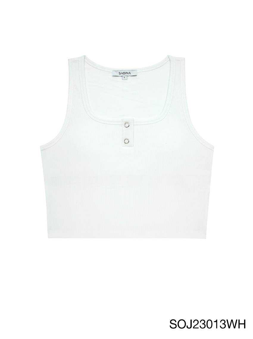 Sabina Wearever SS24 เสื้อเสริมบราในตัว รหัส SOJ23013WH - สีขาว