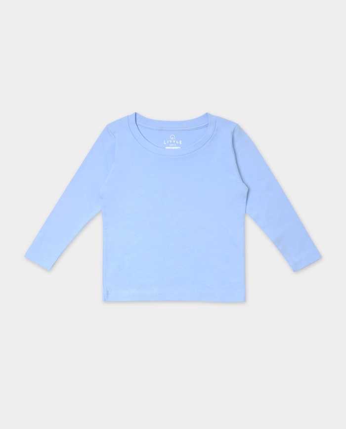 เสื้อแขนยาวเด็ก Kids Supersoft Long Sleeve Crew - Boy Blue