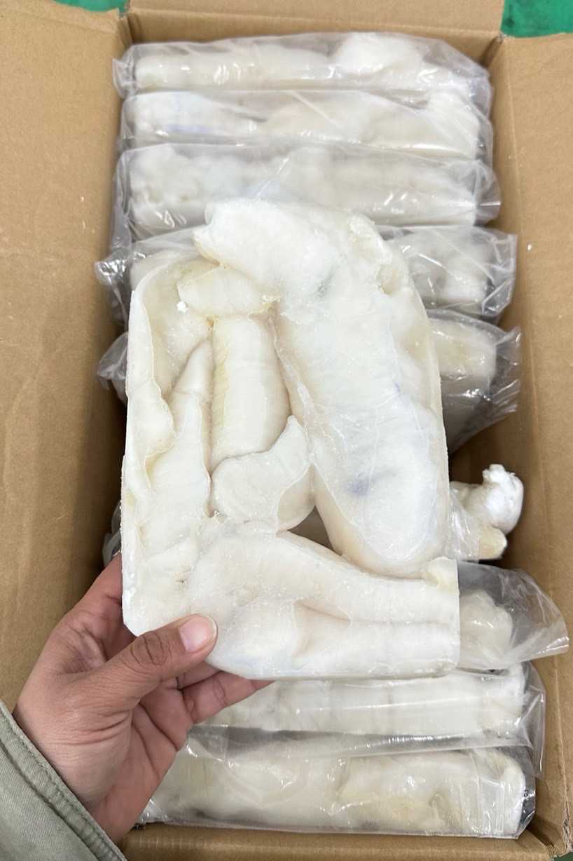 (ขาวล้วน) ไข่หมึก 1kg/p x 10p/กล่อง (ส่ง 30+ 179 บาท)(ส่ง 10+ 182 บาท)