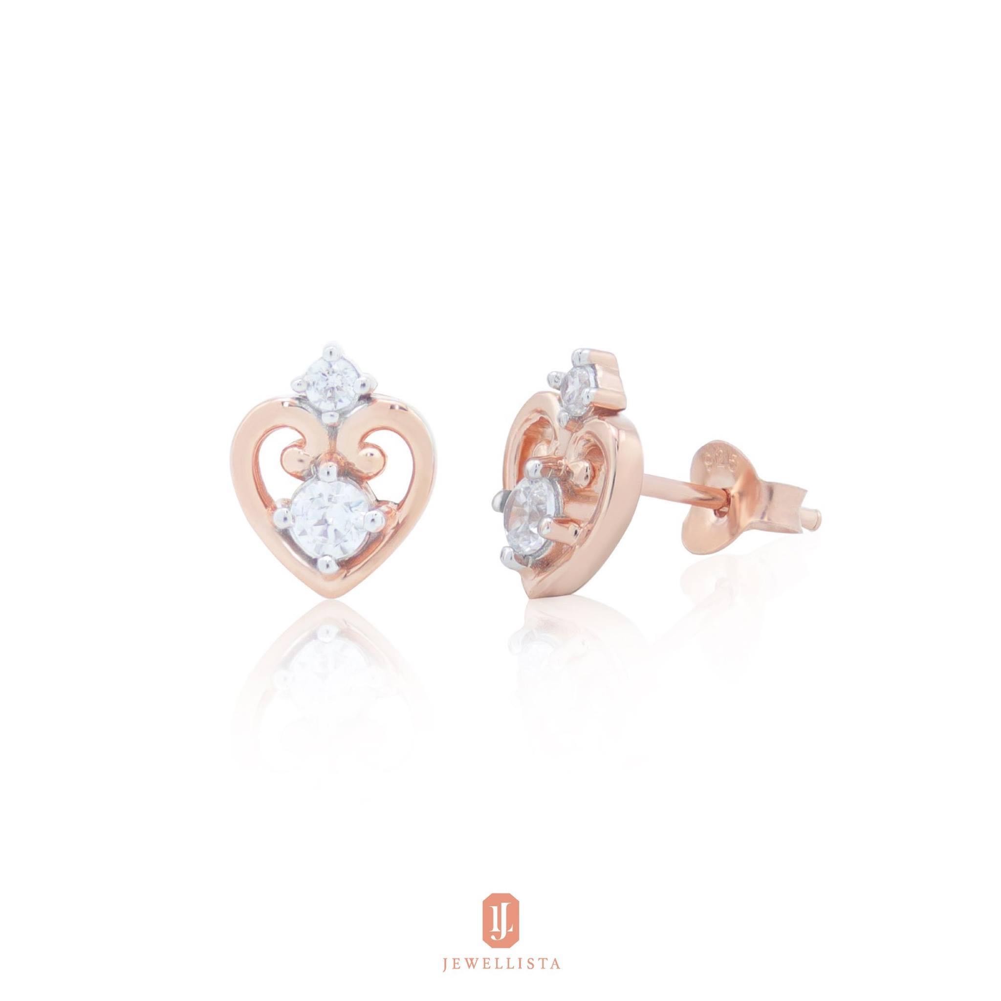Jewellista ต่างหู Crown to the Universe Collection ประดับพลอย Zirconia