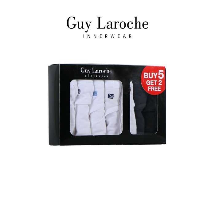 Guy Laroche กางเกงในชาย รุ่น PACK 7 ชิ้นสุดคุ้ม ( สีขาว 5 ) และสีเทา,สีดำ (JUS4902R4WH)