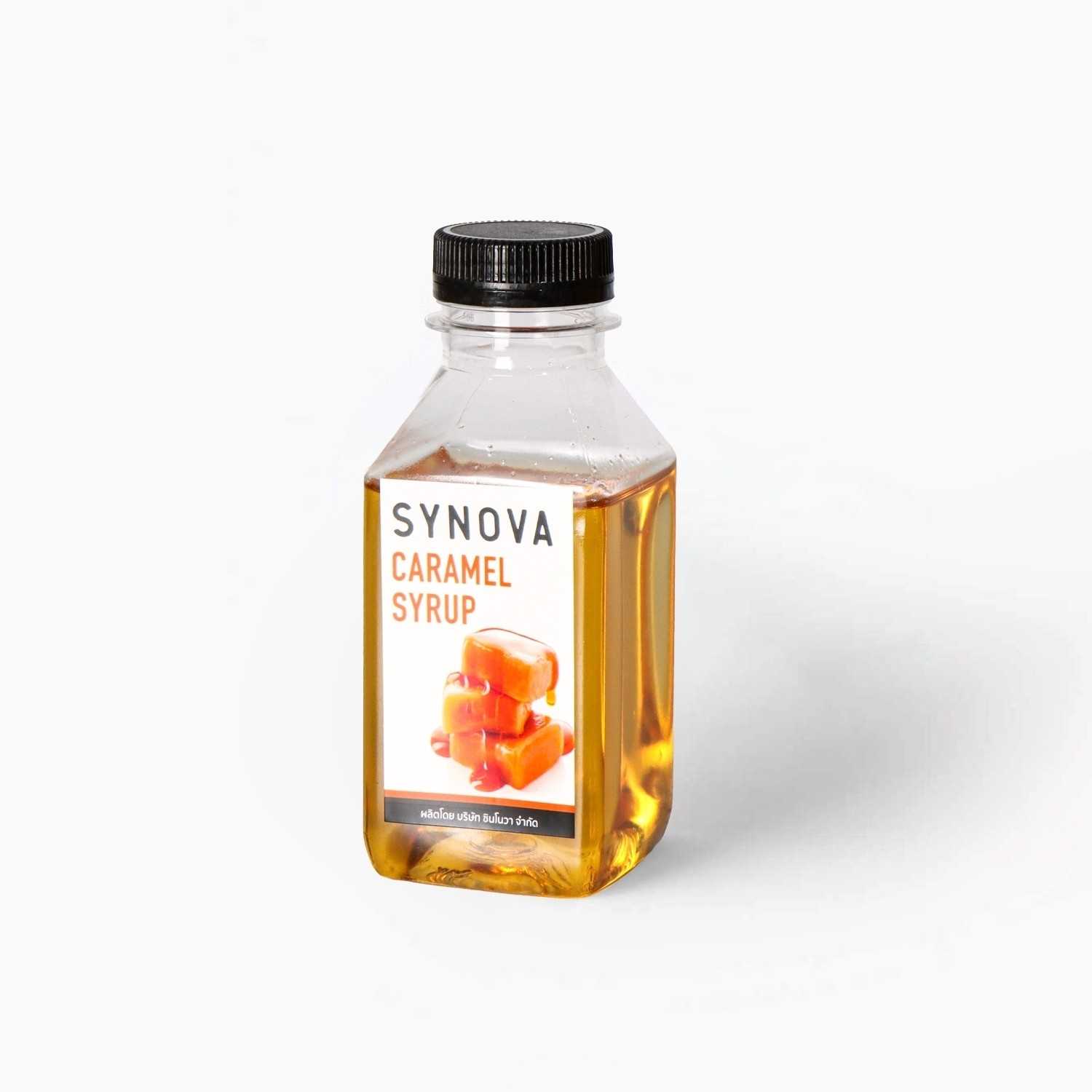 น้ำเชื่อม : SYNOVA ไซรัปกลิ่นคาราเมล (ขนาดทดลอง)