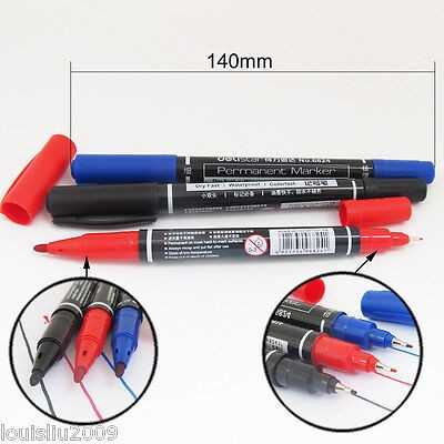 ปากกามาร์คเกอร์อเนกประสงค์กันน้ำแบบลบไม่ได้ 2 หัว Pentel Twin Tip Permanent Marker ไฮไลท์