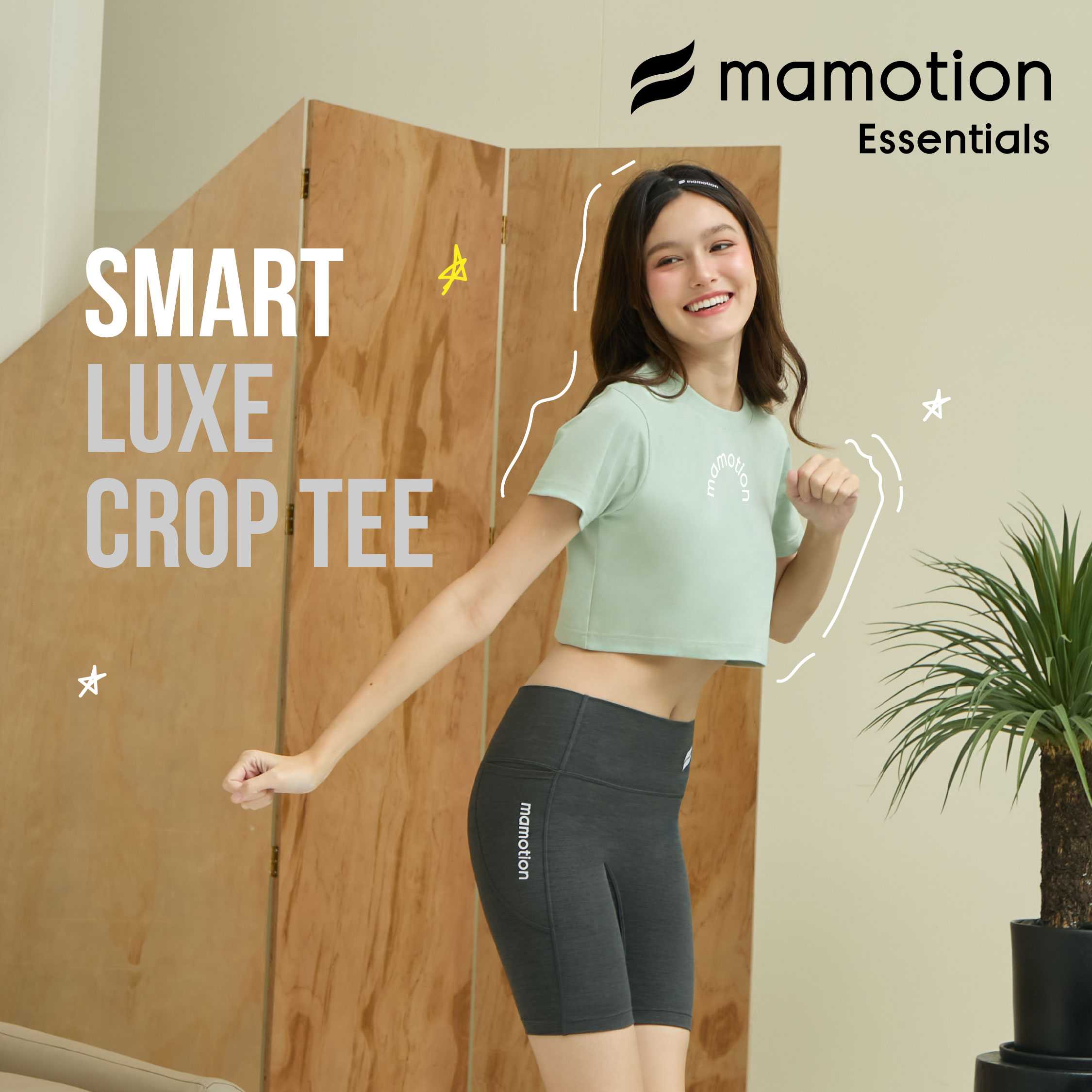 Mamotion SMART Luxe Crop Tee - Mamotion® Essentials Collection