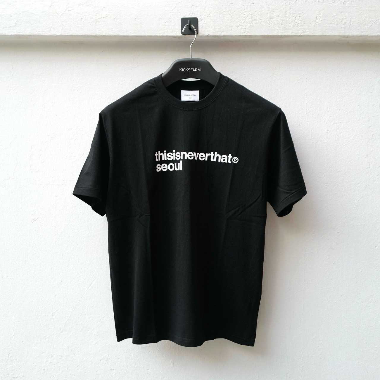 THISISNEVERTHAT T-LOGO SEOUL TEE - BLACK