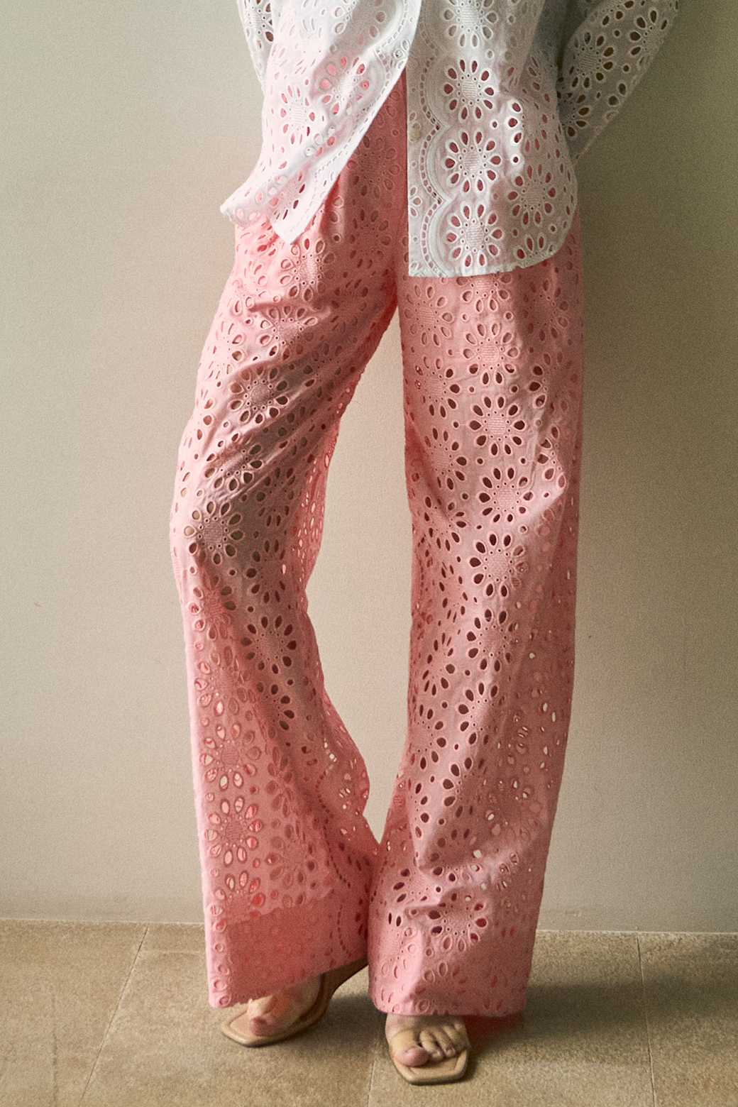 ( พร้อมส่ง ) Perana กางเกงลูกไม้-MARY PANTS(สีชมพูโอรส Rose - Pink)