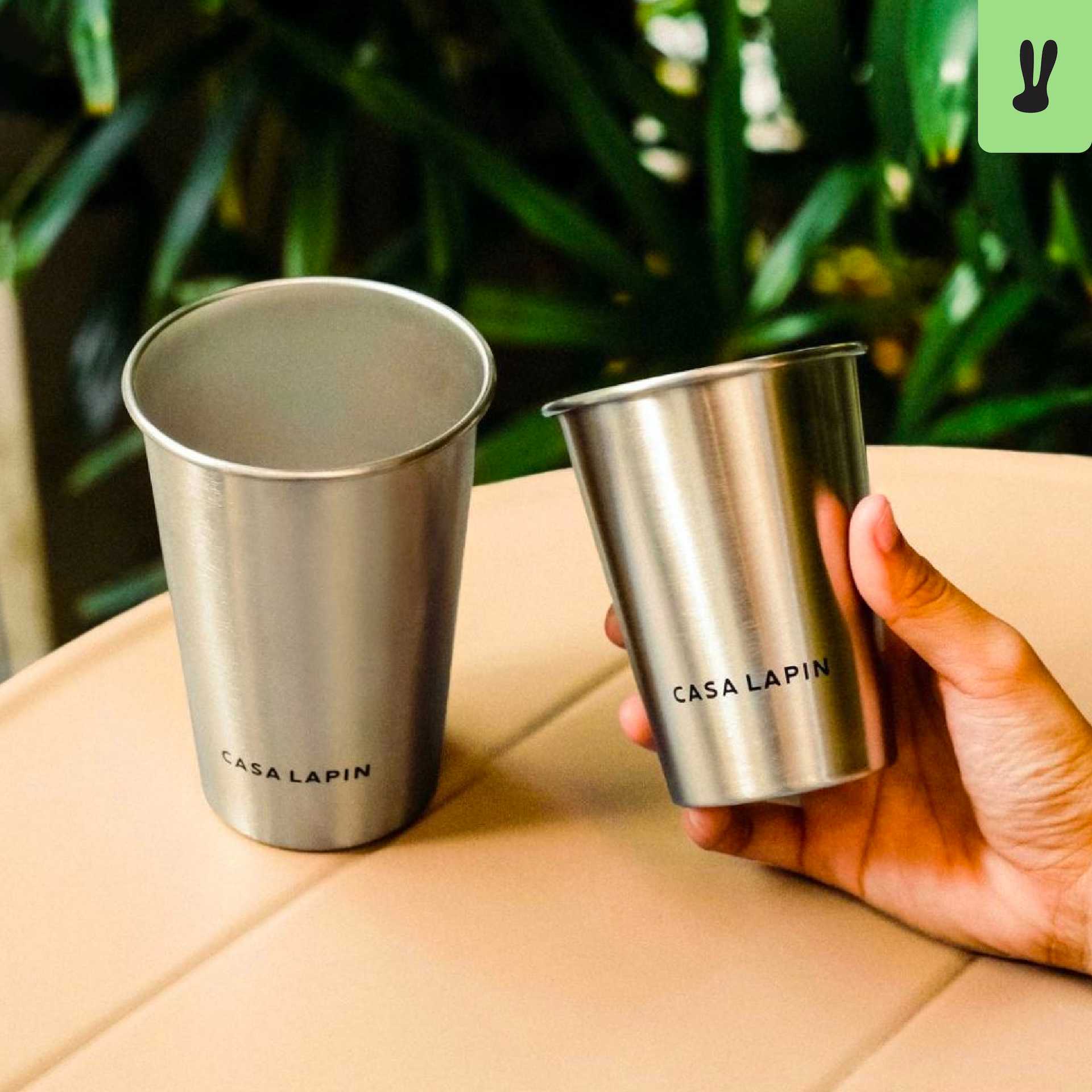 Stainless Steel Cup l แก้วสแตนเลส l แก้วน้ำสำหรับเครื่องดื่มเย็น l ขนาดพกพา