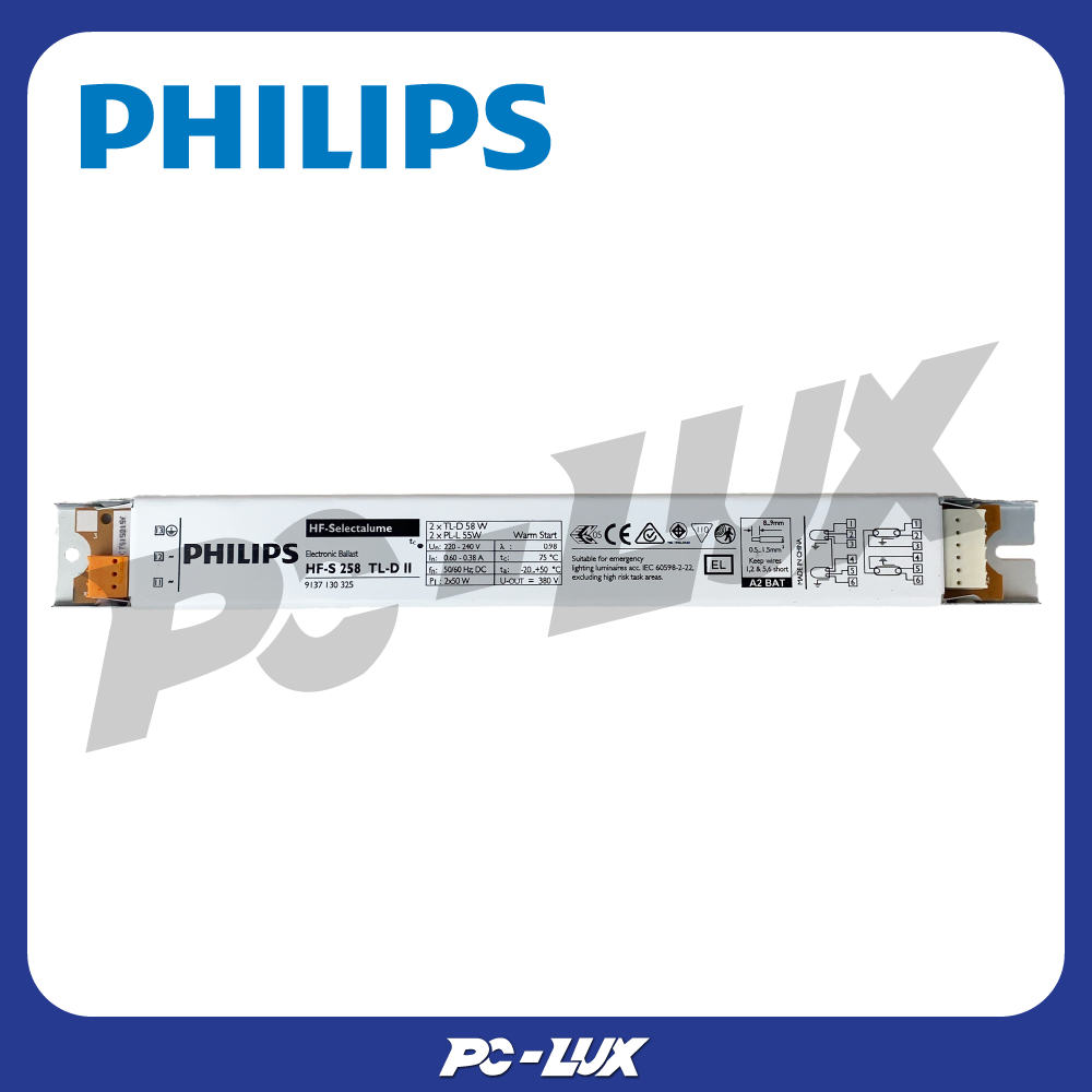 PHILIPS บัลลาสต์อิเล็กทรอนิกส์ Electronic Ballast ร่น HF-S 158 TL-D II