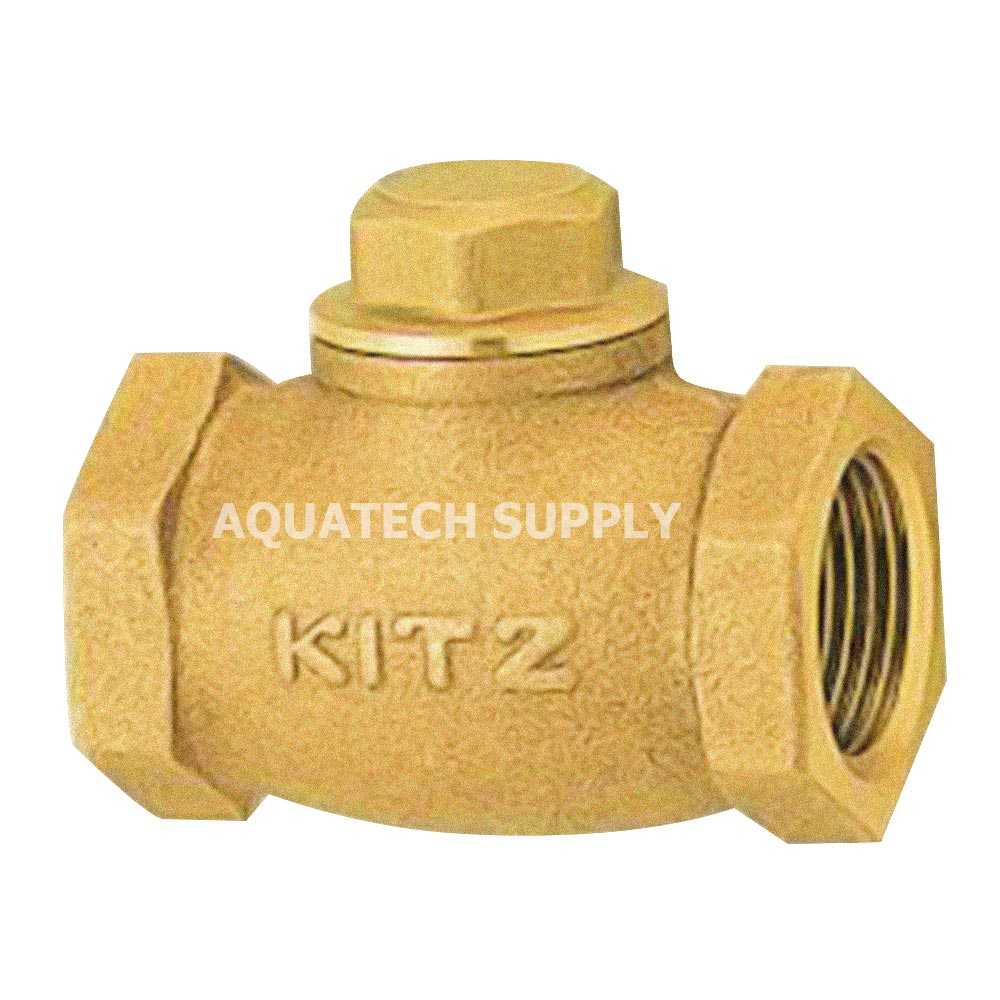 KITZ สวิงเช็ควาล์วทองเหลือง Swing Check Valve รุ่น F