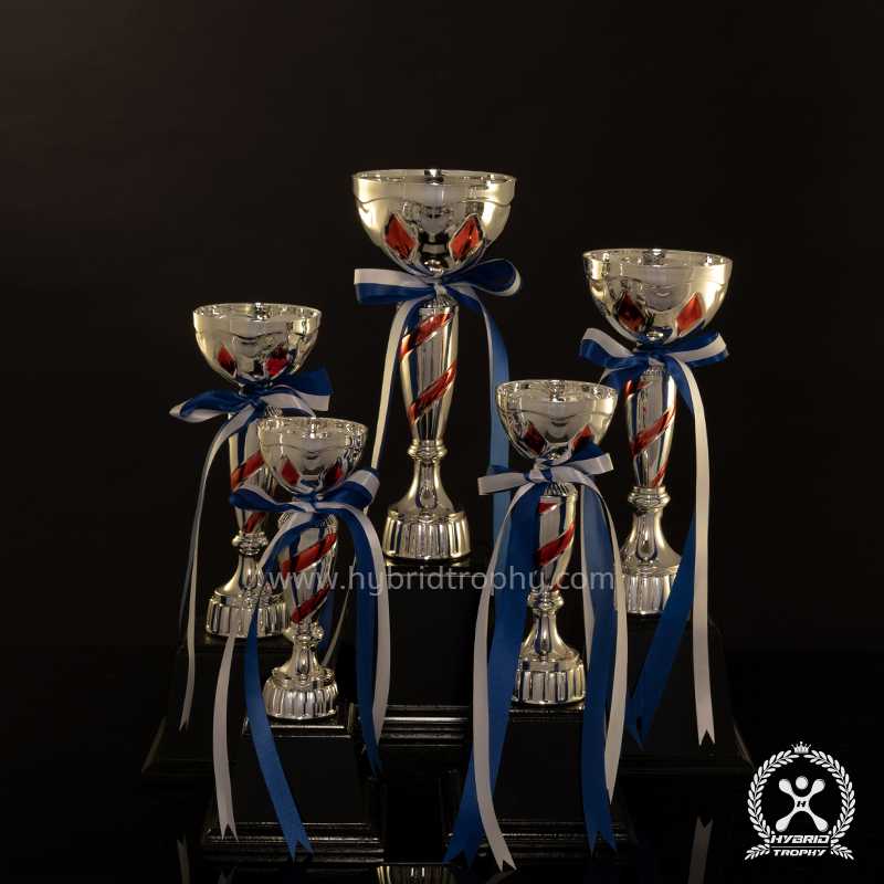 Hybrid Trophy ถ้วยรางวัลโลหะอิตาลี HYB-221 สี Red