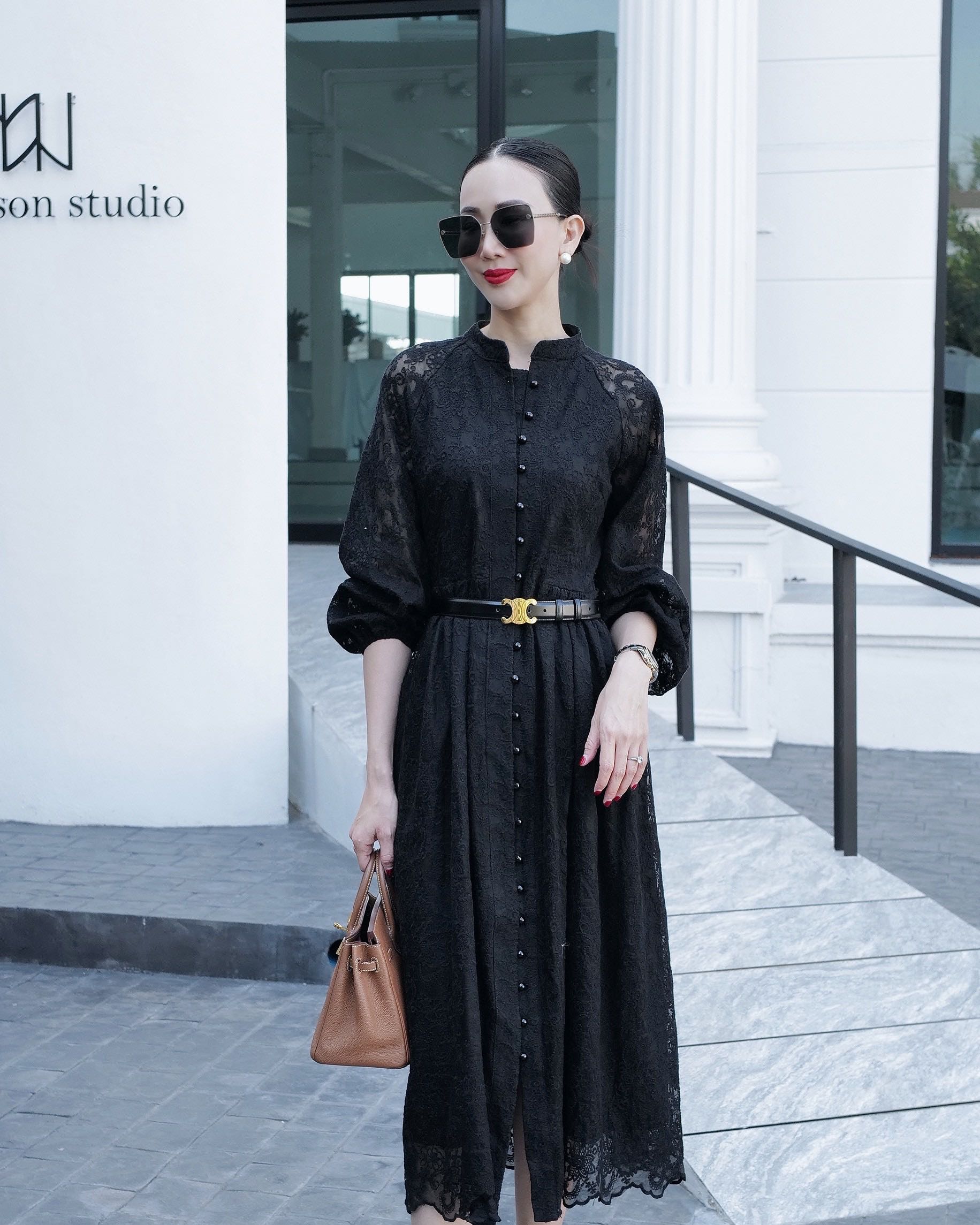 📌พร้อมส่ง…COTTON BLACK LACE DRESS 