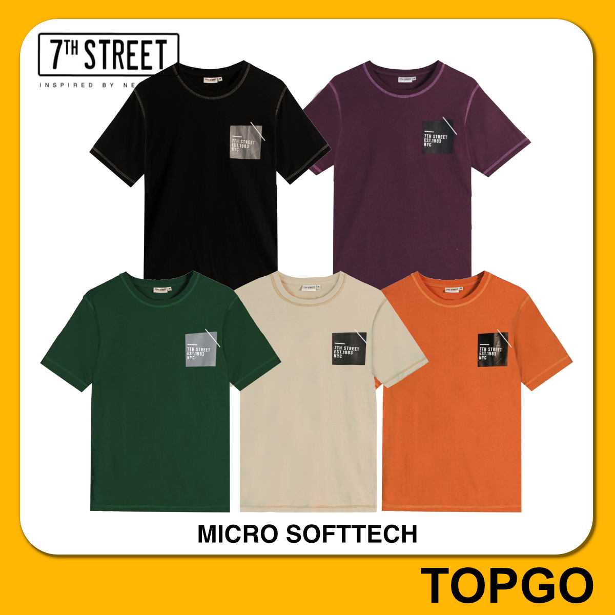 เสื้อยืด 7th Street (ของแท้) เนื้อผ้า MICRO SOFTTECH รุ่น S-TPZ