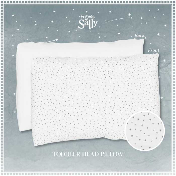 Friends of Sally Toddler Head Pillow Stars Collection หมอนสำหรับเด็กเล็ก จากใยไผ่ ขนาด 33 x 46 ซม