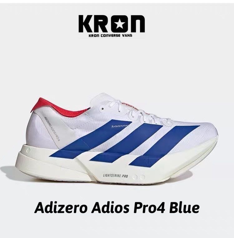 Adidas Adizero Adios Pro 4 White Blue