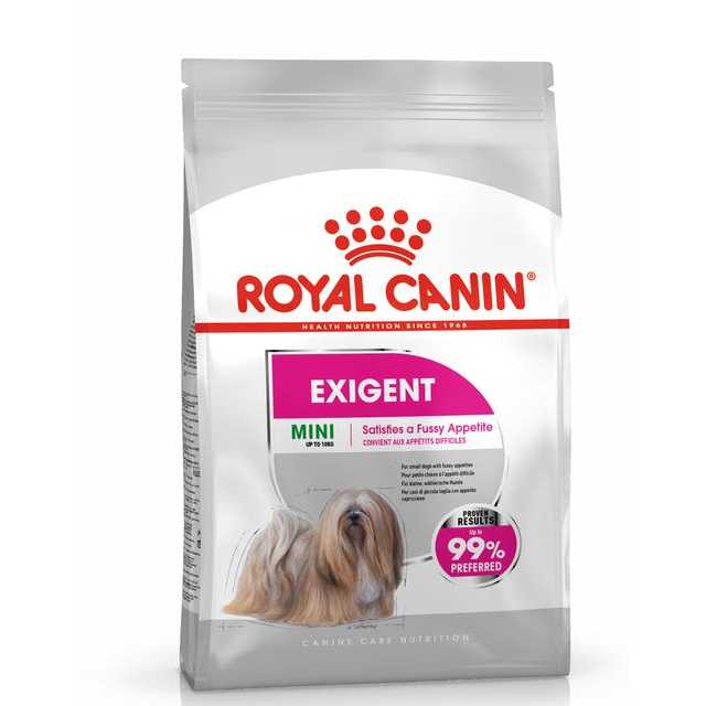 Royal canin Mini Exigent 1 Kg อาหารสุนัขพันธุ์เล็ก เลือกกิน เม็ดสอดไส้