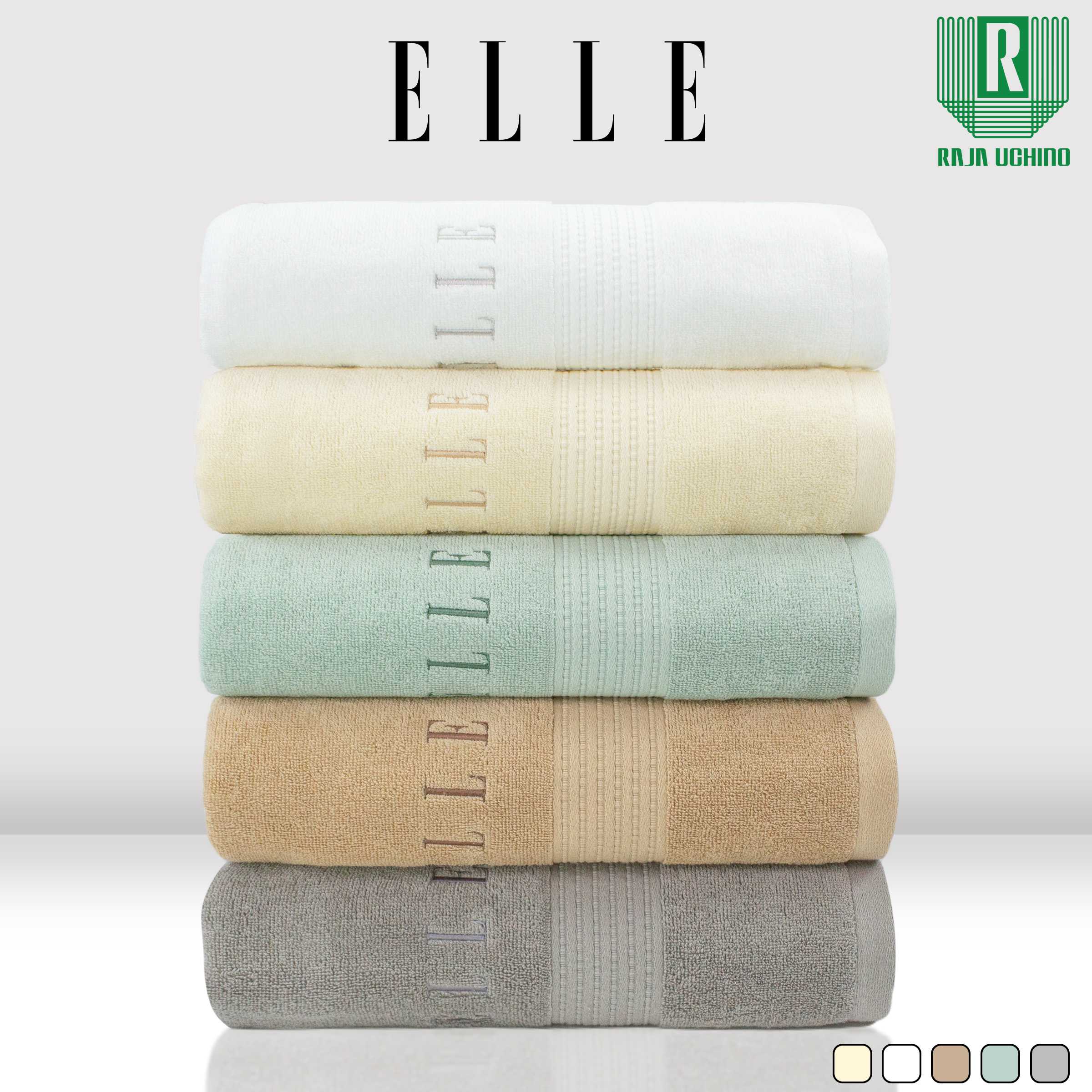 ELLE  ผ้าขนหนู COTTON & SPUN POLYESTER  (TEC054)
