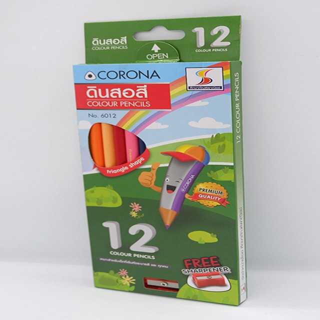 ดินสอสี 12 สี แบรนด์ S