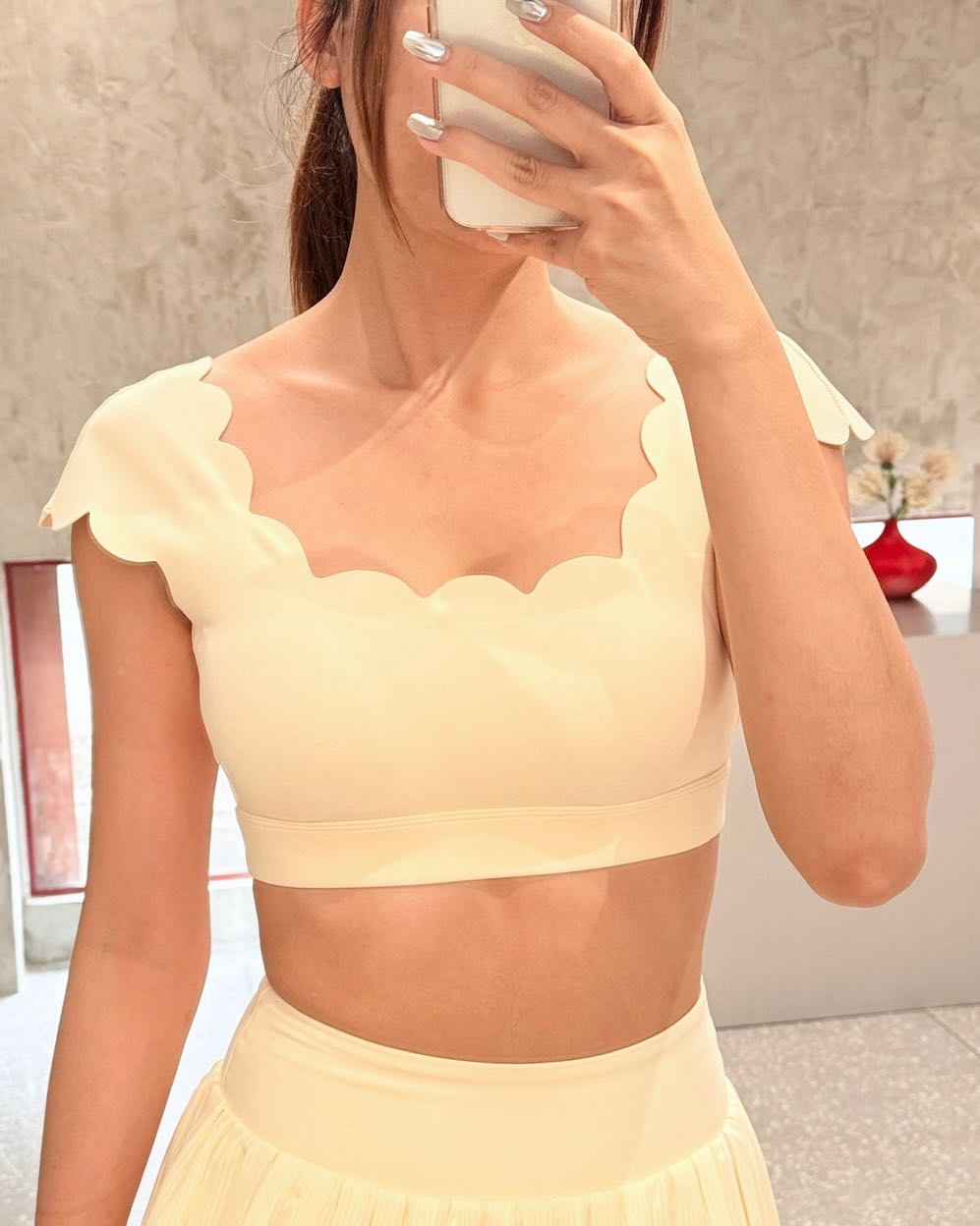 WISKII Chic Bra Top - Pure Vanilla