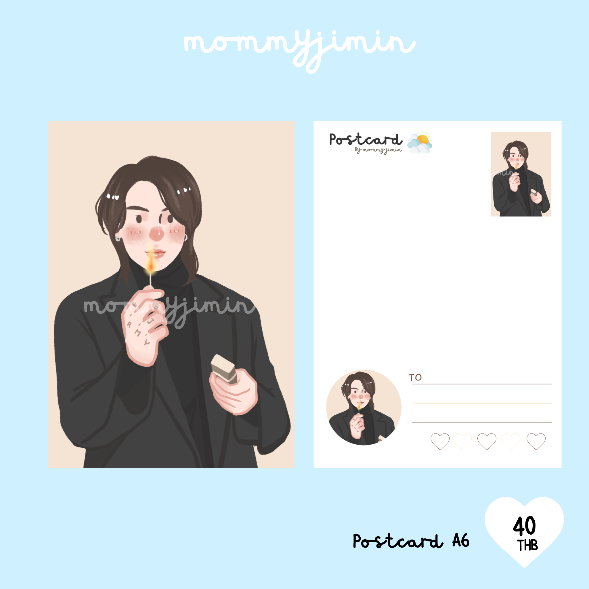 Postcard BTS JK Winter