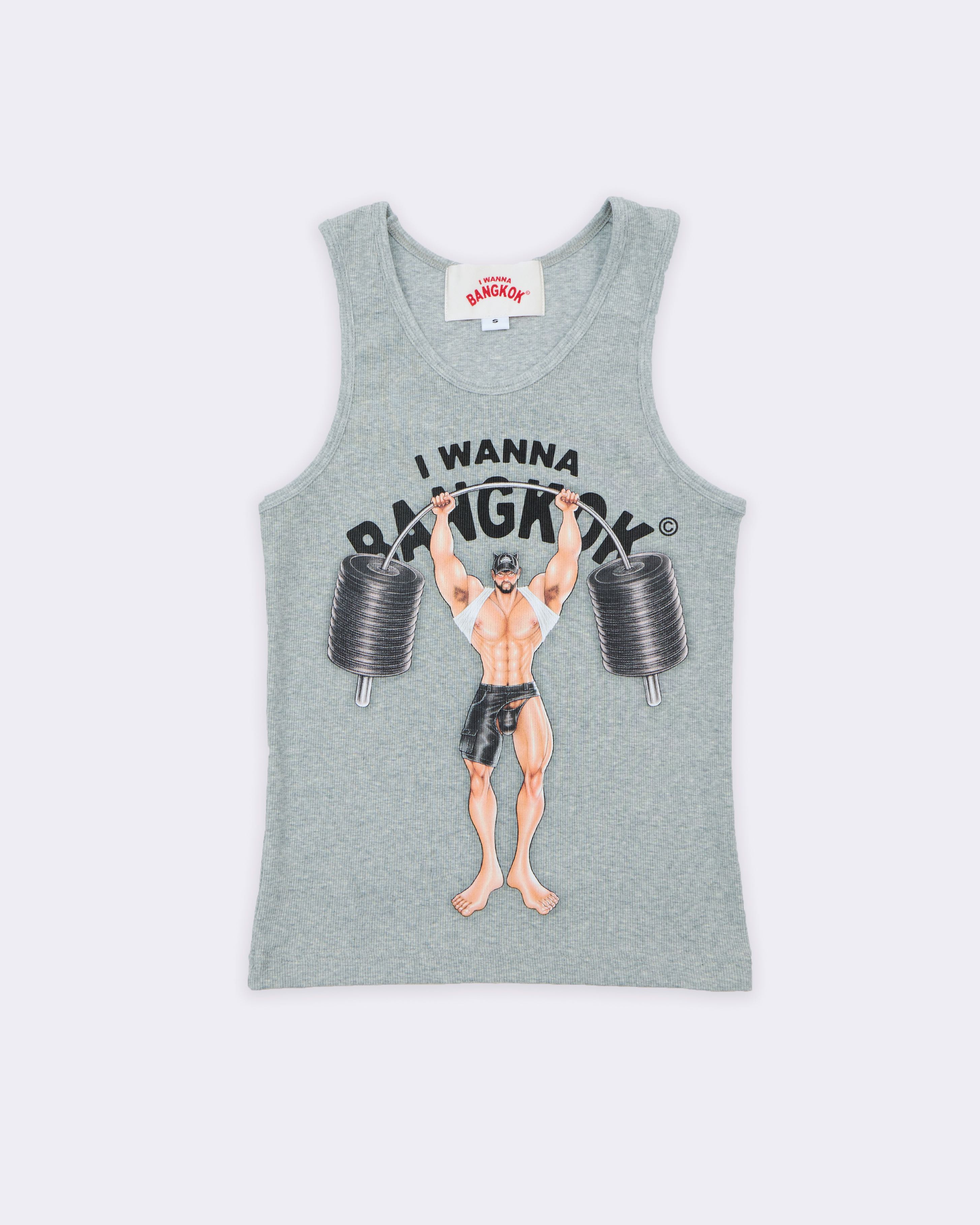 Gray GYM Bro Tank Top