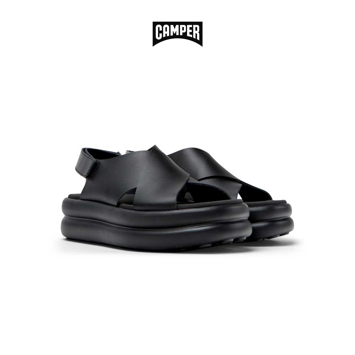 CAMPER รองเท้าแตะ ผู้หญิง รุ่น Pelotas Flota Up สีดำ ( SAN -  K201727-001 )