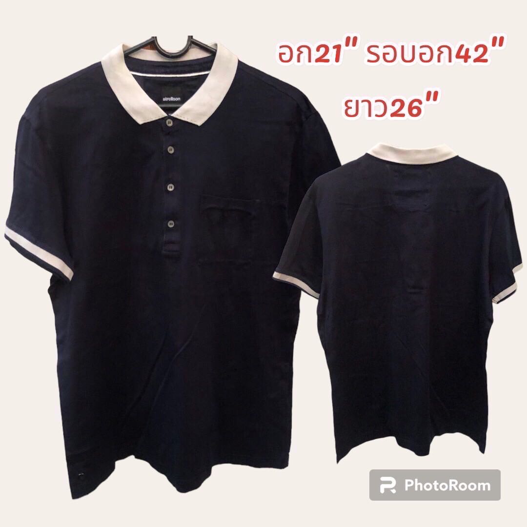 เสื้อยืดโปโลแขนสั้น สินค้างานนอกนำเข้าเกรดAมือ2 สินค้าพร้อมจัดส่ง