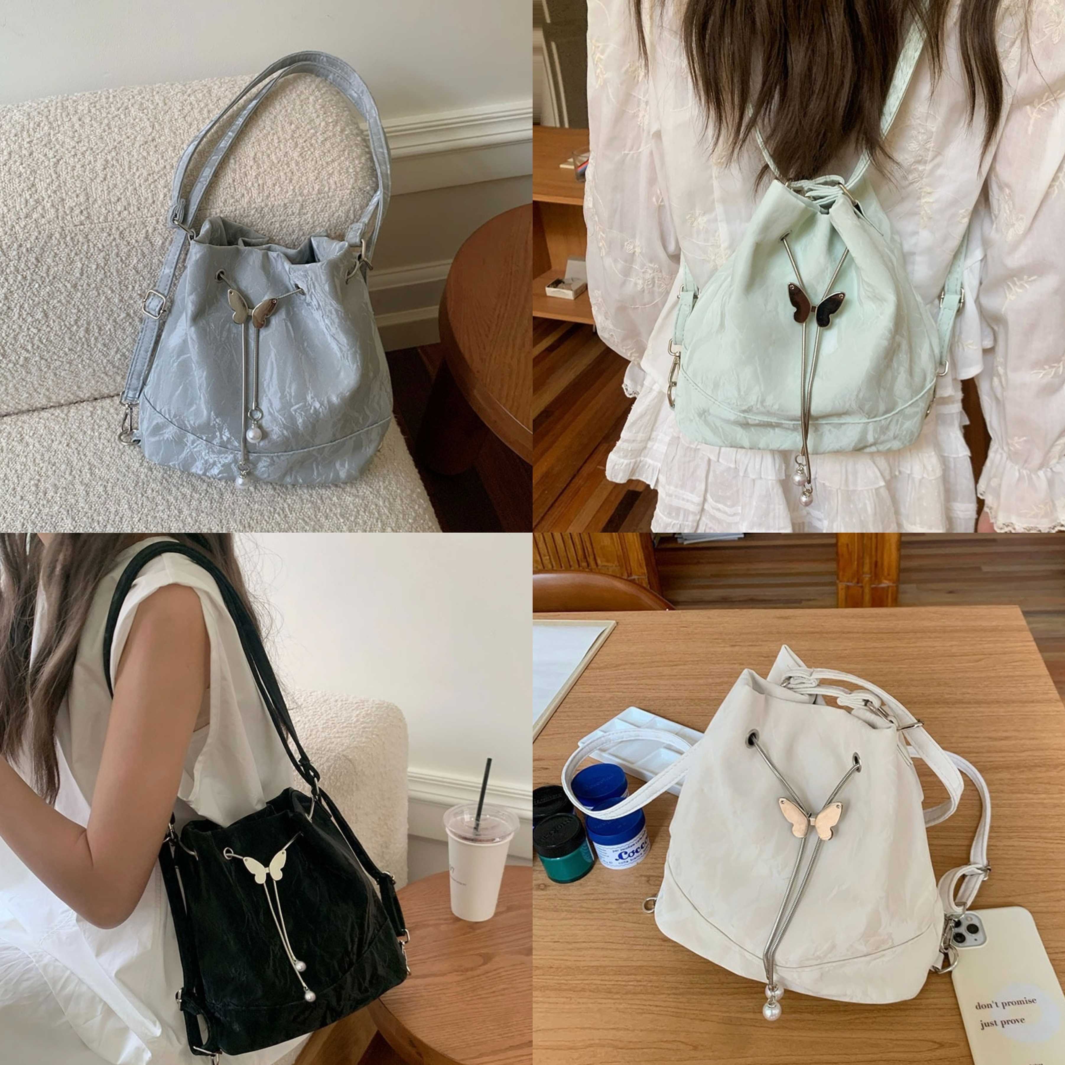 [PRE-ORDER] เป้สะพายหลัง/ไหล่ หนัง PU นิ่มและทนเป็นรอยยาก | QB272
