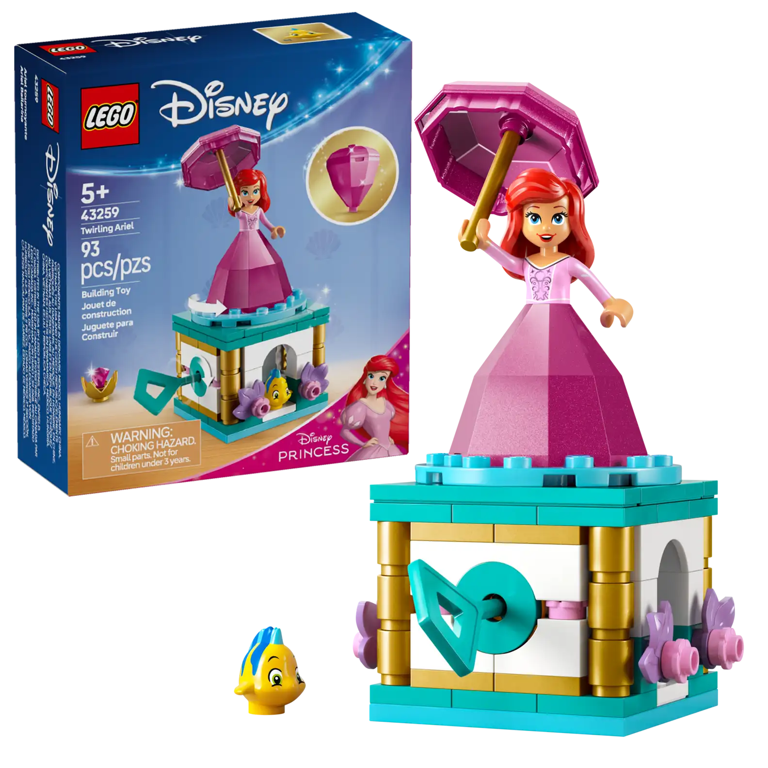 LEGO 43259 Twirling Ariel (สินค้าซื้อแล้วไม่รับเปลี่ยนคืน)