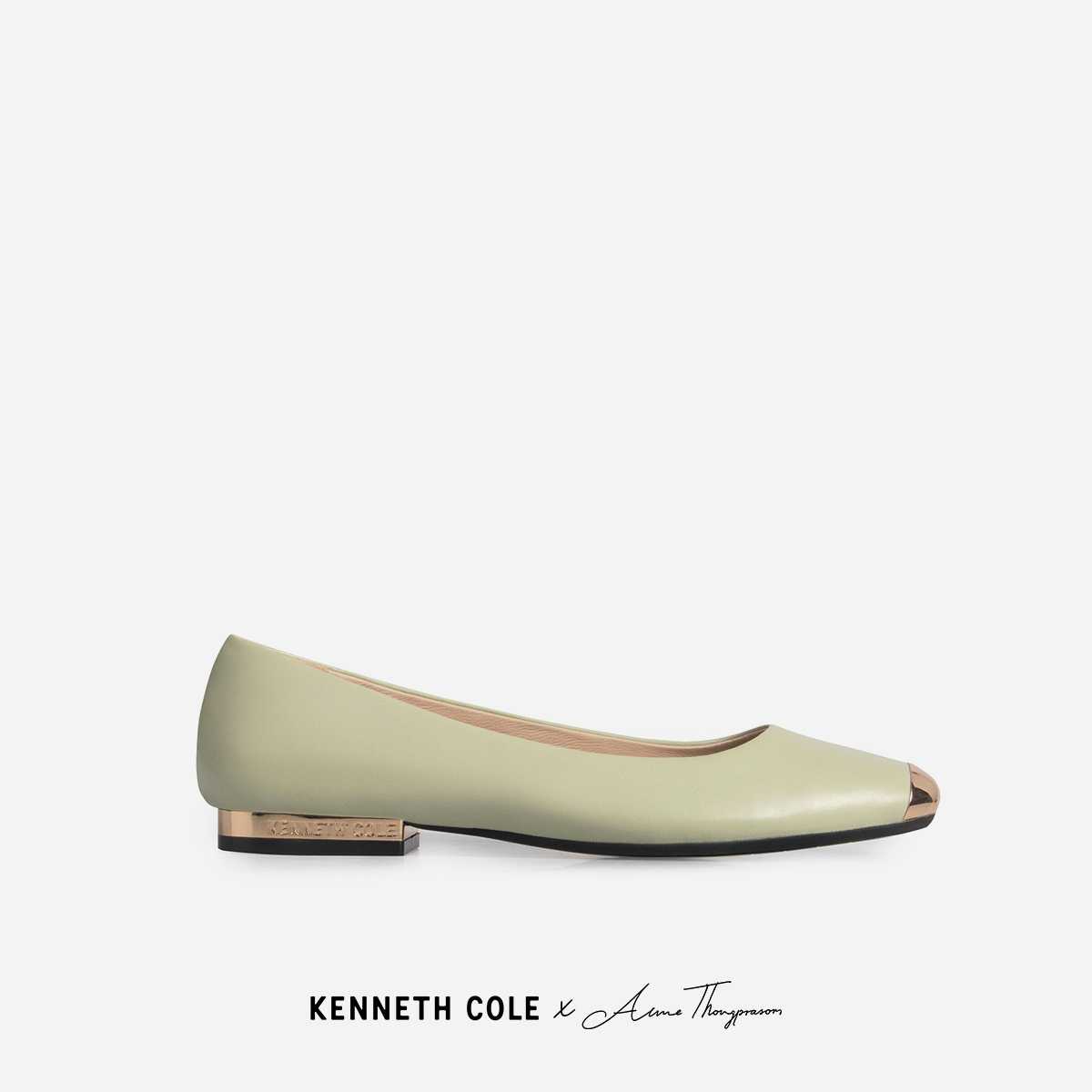 KENNETH COLE x ANNEรองเท้าส้นแบนรุ่น ASTAIRE FLATS SAGE สีเขียวพาสเทล ( FLT - KF14077LE-300 )