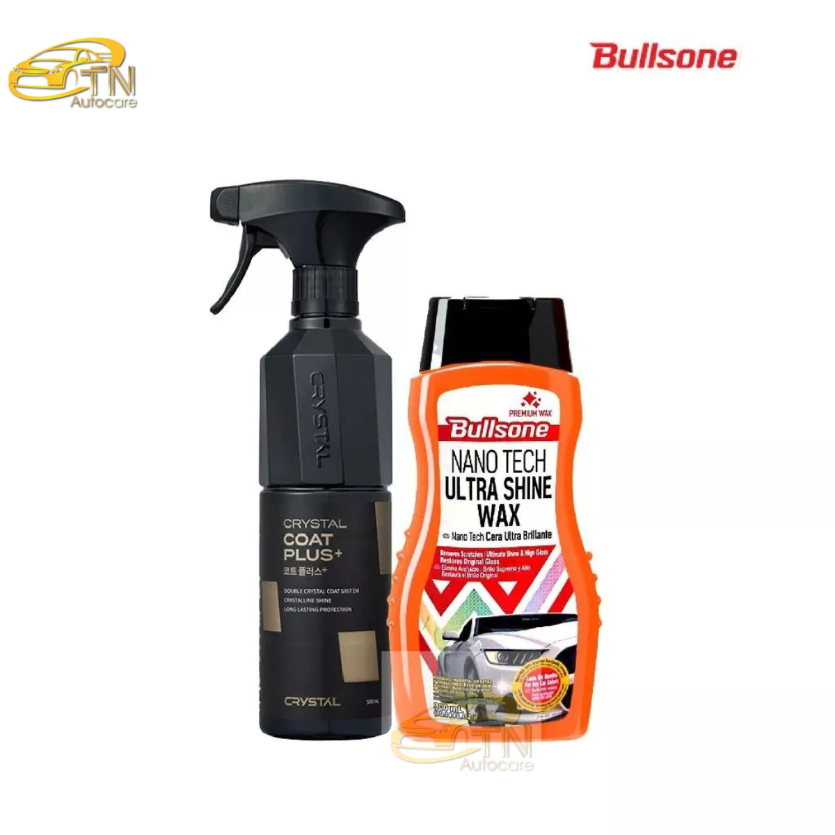 Bullsone ชุดปรับสภาพพร้อมปกป้องสีรถ Ultrashine & Crystal Coat