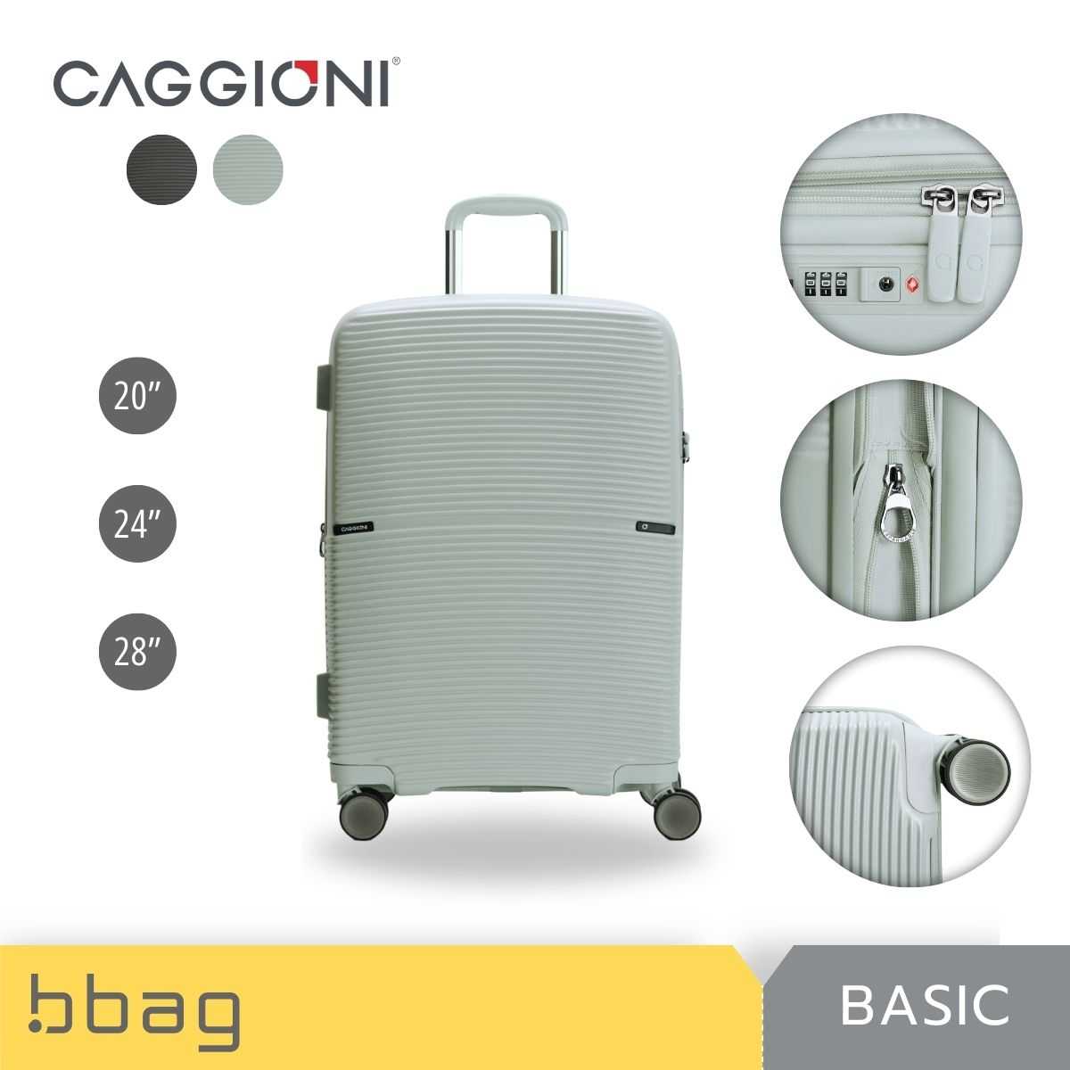 CAGGIONI กระเป๋าเดินทาง น้ำหนักเบาพิเศษ มีซิปขยาย รุ่นเบสิค CAG01