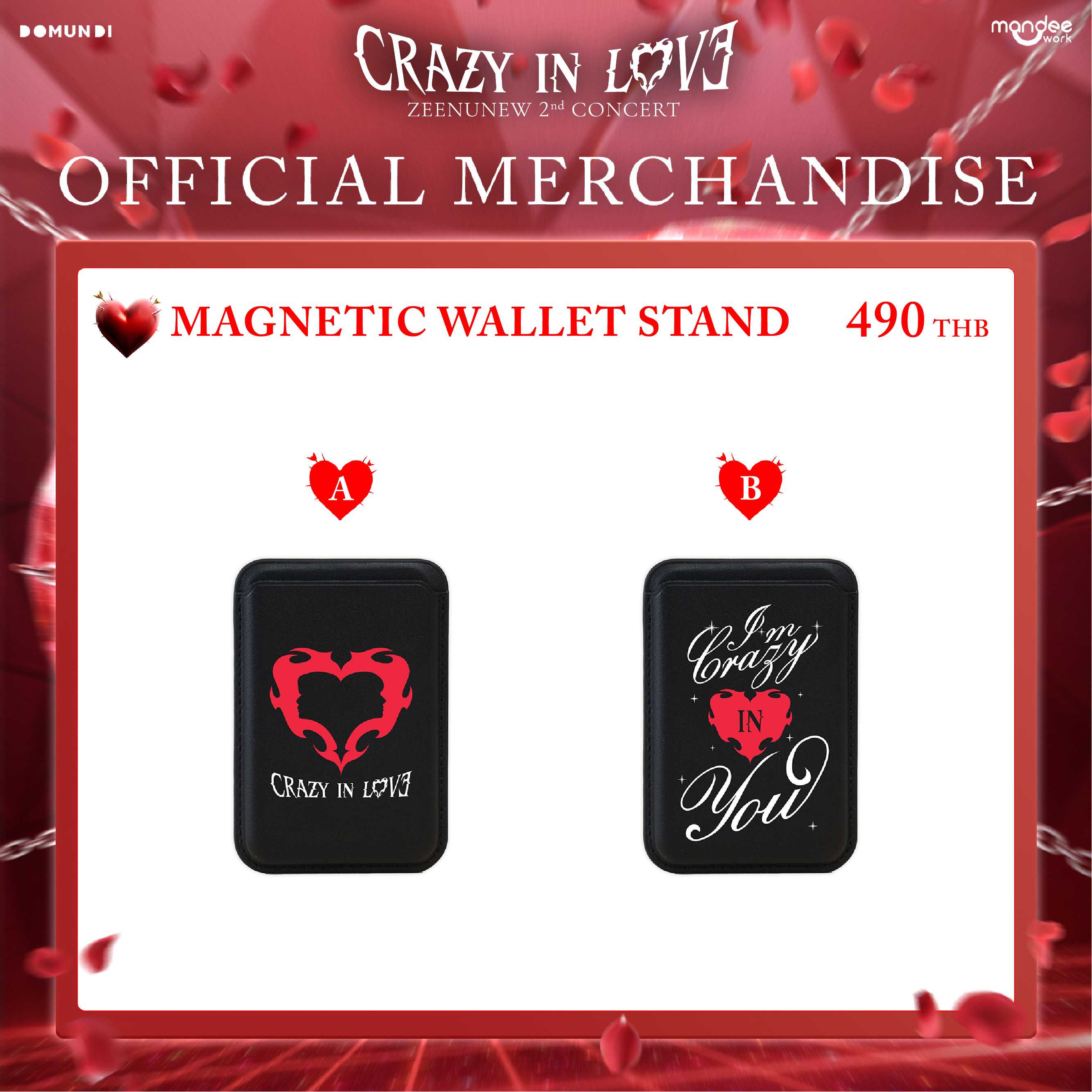 CRAZY IN LOVE OFFICIAL MERCHANDISE  |  Magnetic Wallet Stand