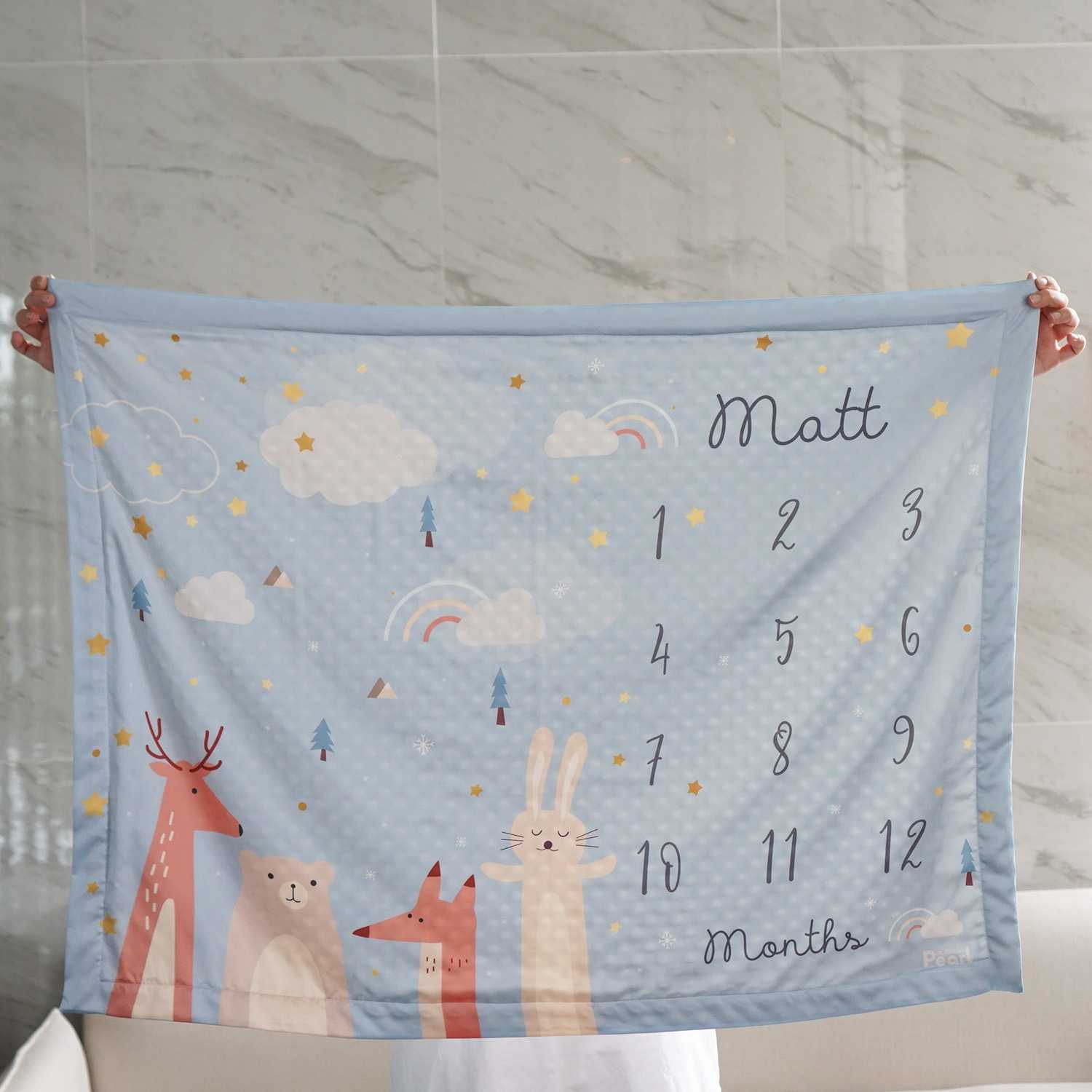 เซทโปร ชุดของขวัญเด็กแรกเกิด หมอนหลุม + ผ้าห่มขนาด 75x100cm (เลือกลายที่แอดมินได้เลยนะคะ)