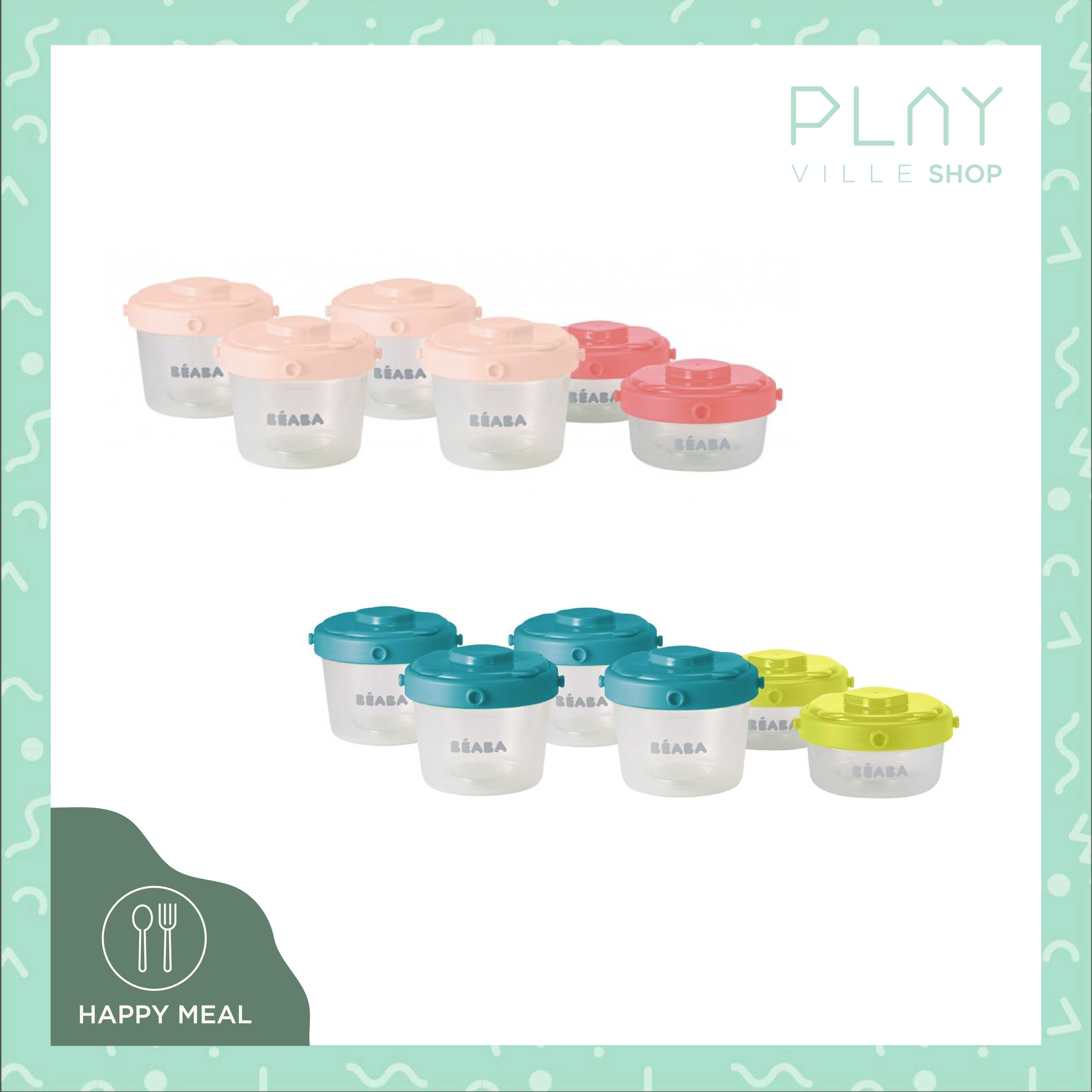 Beaba : Set of 6 Clip Portions 60ML