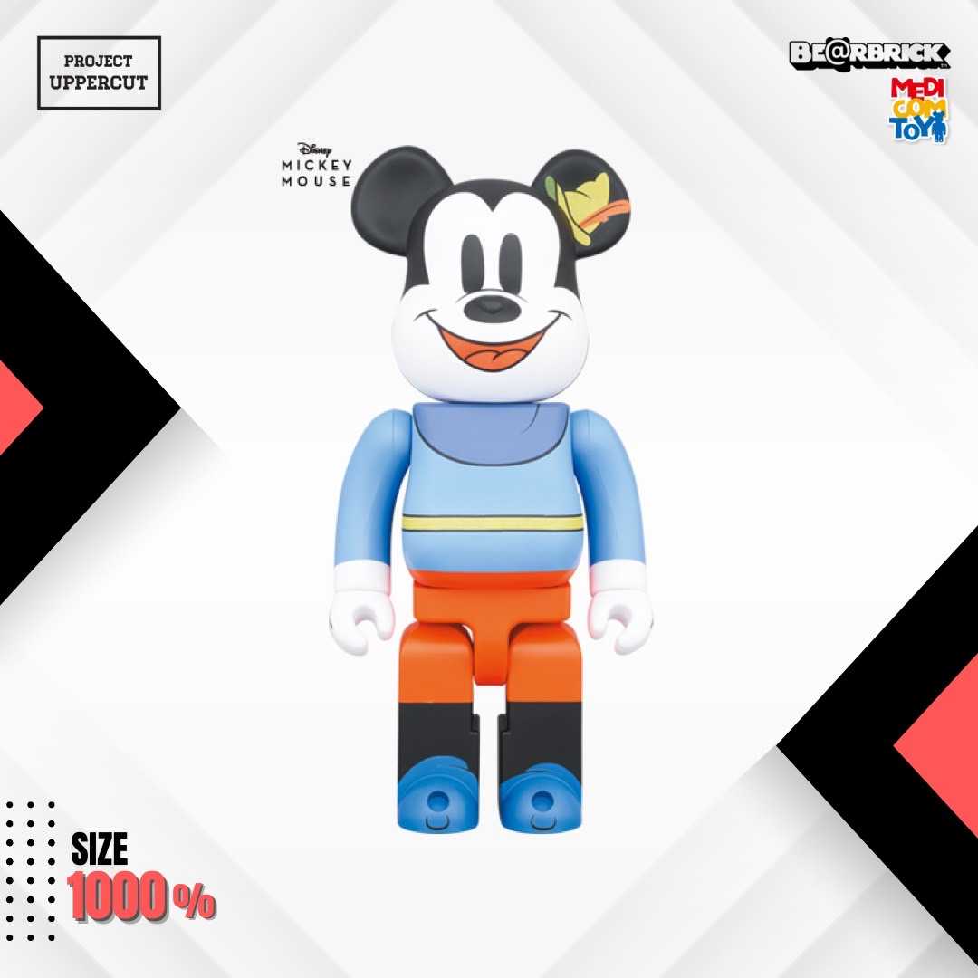 BE@RBRICK 1000% DISNEY : Mickey Mouse - Brave Little Tailor [New]