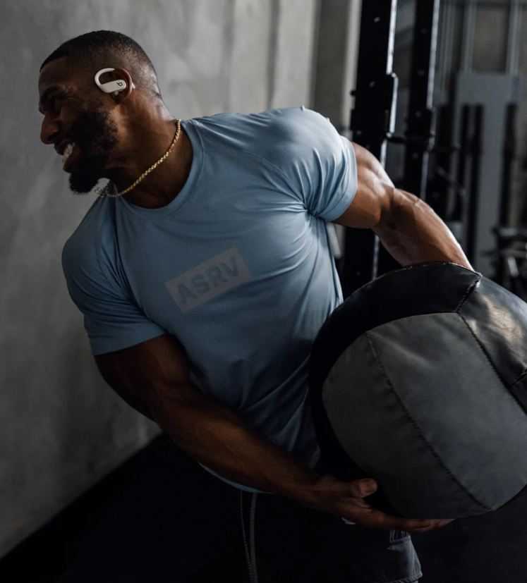 เสื้อแขนสั้น ASRV #14 / ผ้าโพลีฯ ผสมสเปนเด็กซ์ ใส่ออกกำลังกาย ผ้านิ่มใส่สบาย ระบายอากาศได้ดี